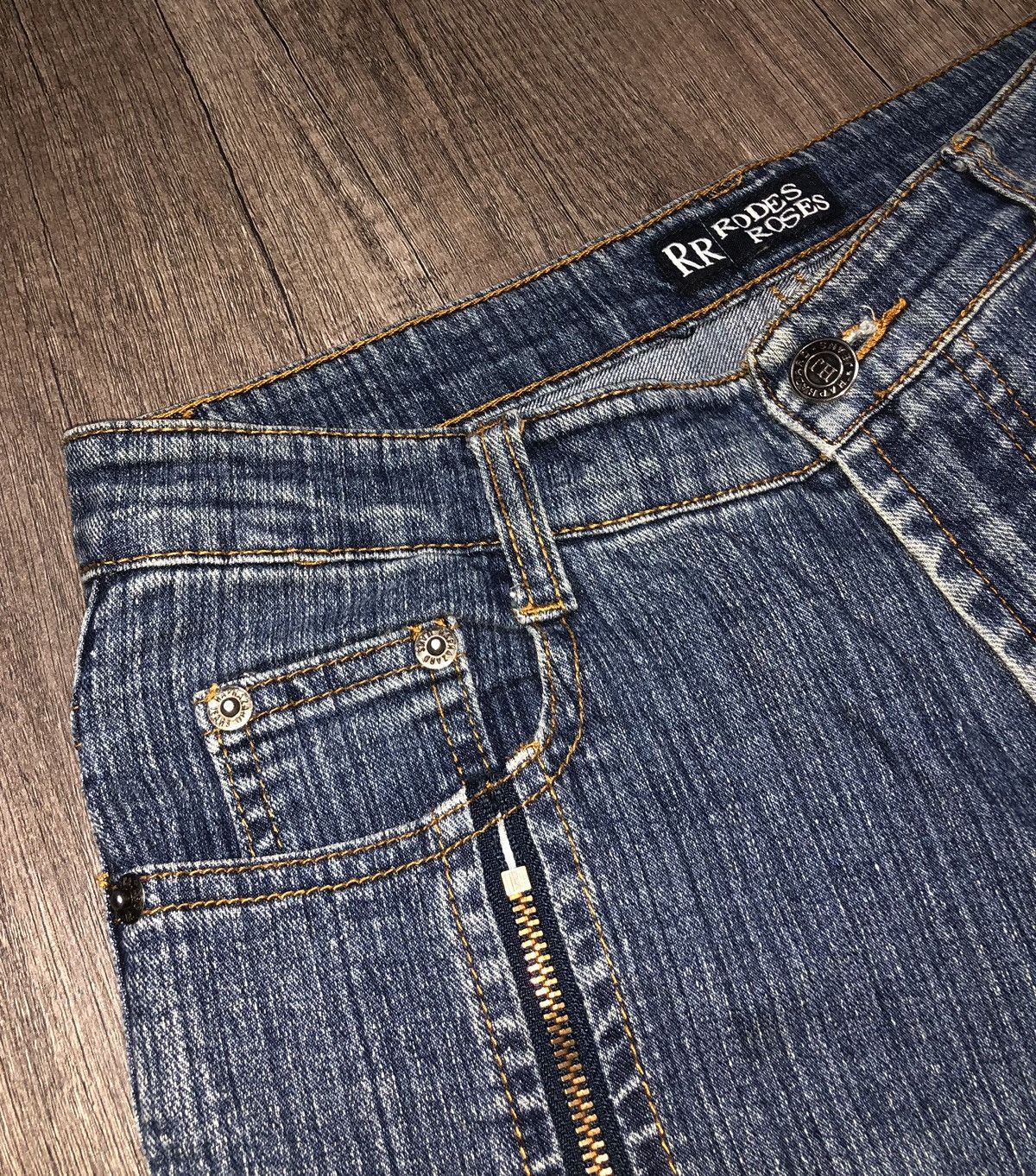 Designer × Japanese Brand Rodes Roses x Haphazard Jeans Size US 29 - 6 Thumbnail