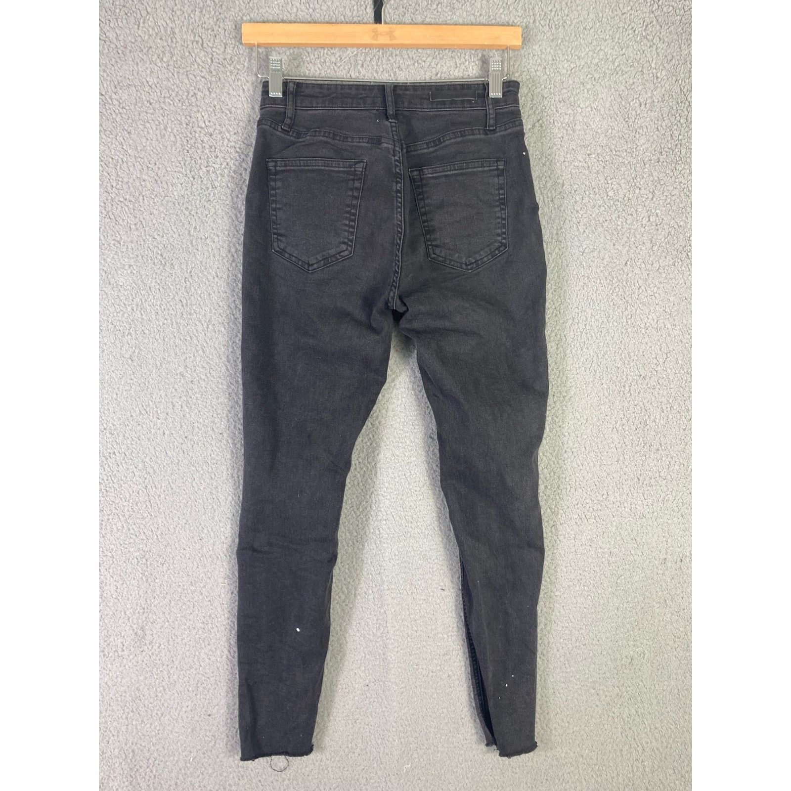 Other Kootinsen Women's Distressed Tapered Skinny Jeans Black 25 Size 25" / US 0 / IT 36 - 7 Thumbnail