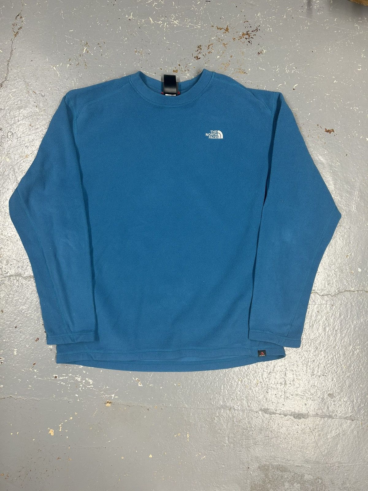 The North Face × Vintage Crazy Vintage Y2K Essential Blue North Face Pullover Fleece Size US L / EU 52-54 / 3 - 1 Thumbnail