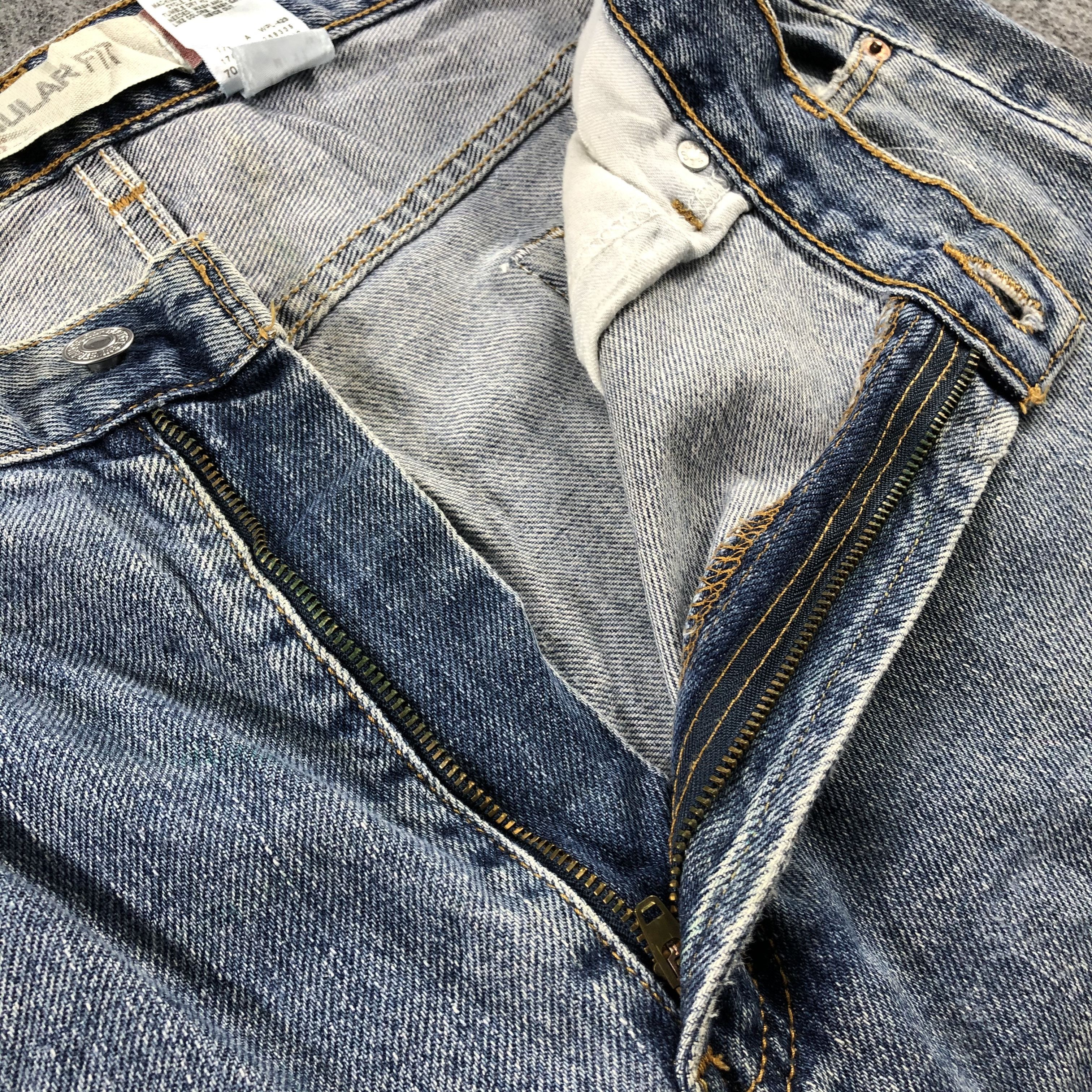 Levi's Vintage Blue Wash Levis 505 Jeans-J2505 Size US 36 / EU 52 - 15 Thumbnail
