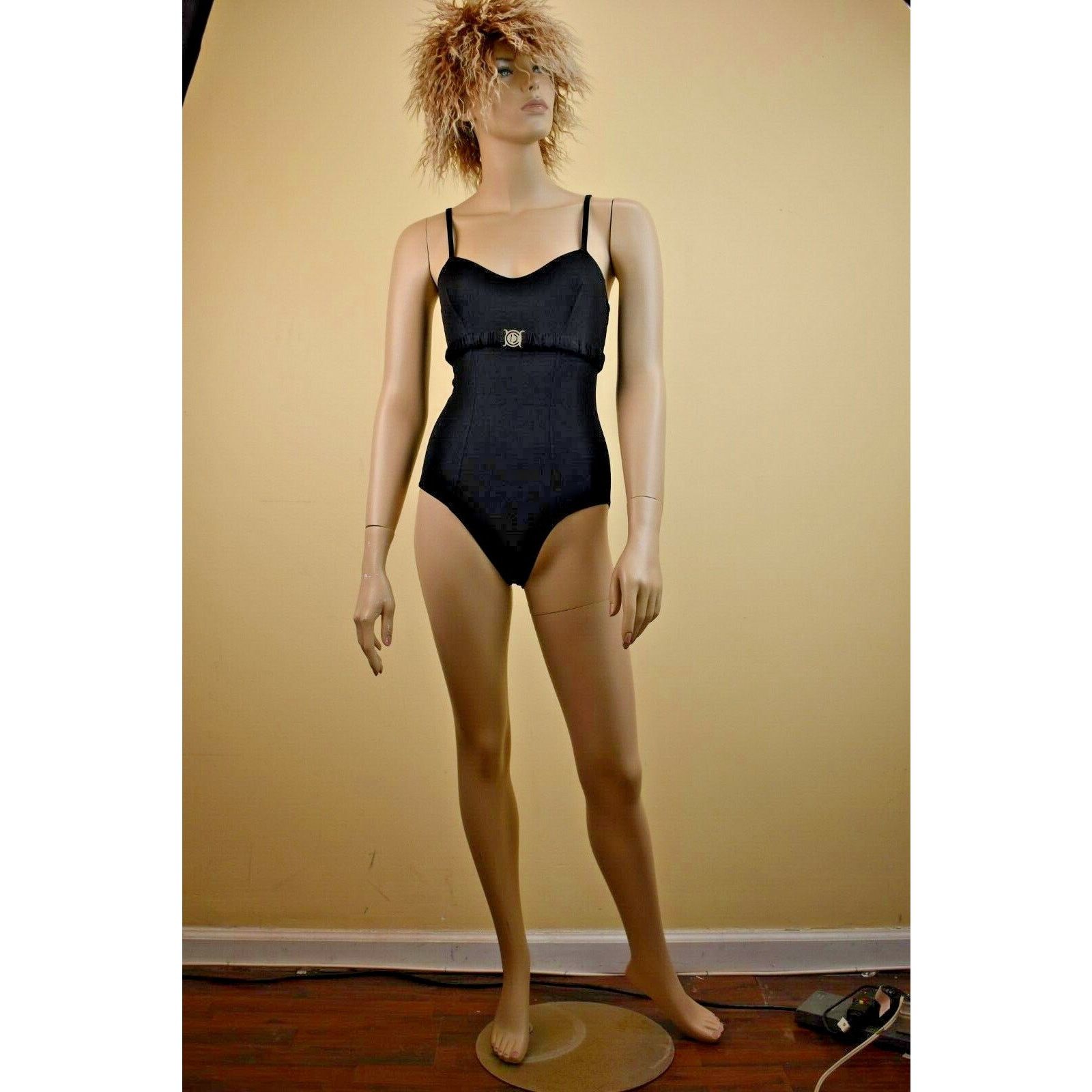 Dior DIOR BLACK NYLON NON ADJUSTABL BELTED ONE PIECE SWIMSUIT 10 Size ONE SIZE - 6 Thumbnail