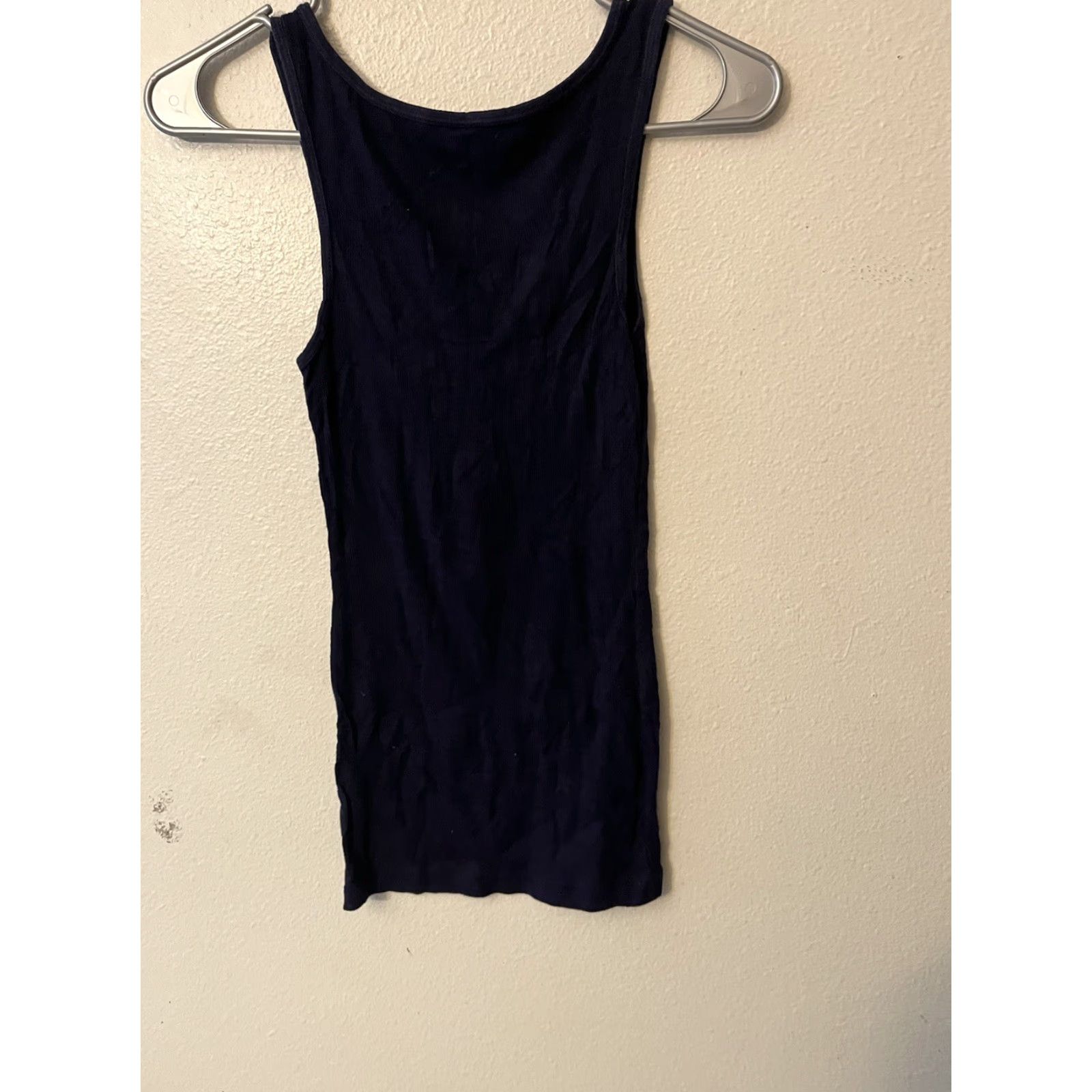 Gap Gap Tank Women XS Navy Blue Solid Sleeveless Crew Neck Blouse Size XS / US 0-2 / IT 36-38 - 2 Thumbnail