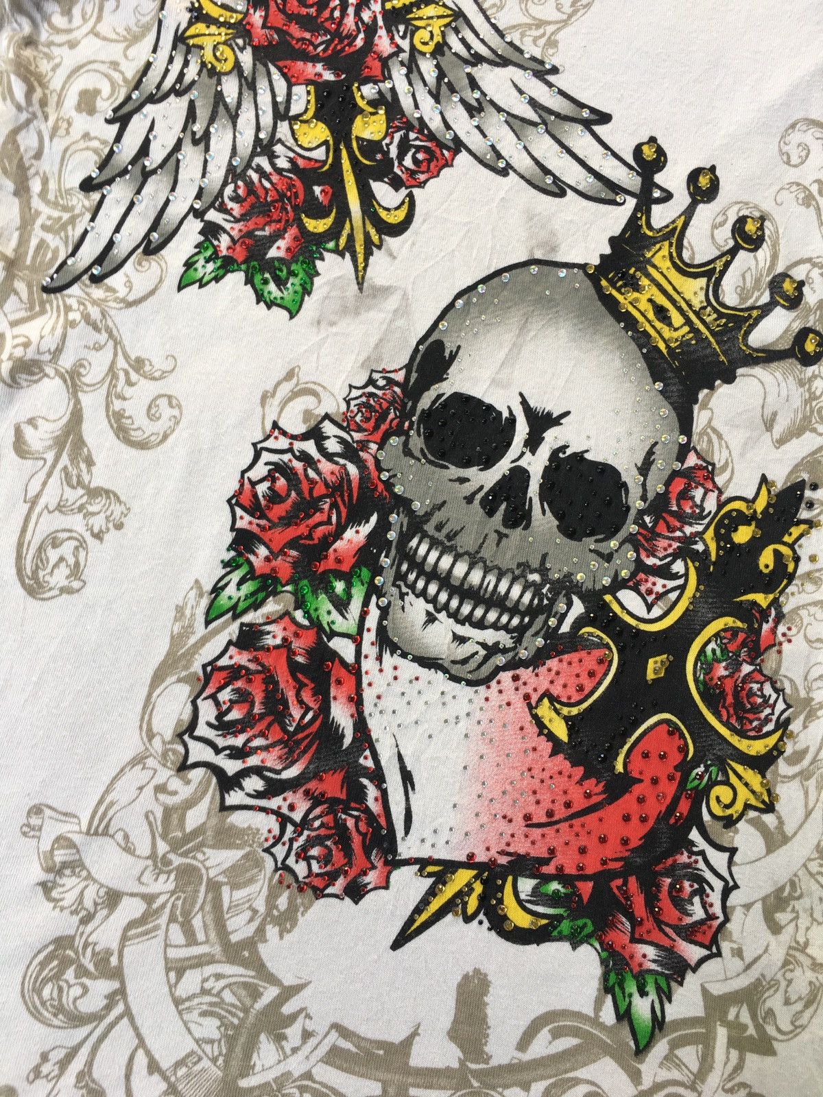 If Six Was Nine Y2k Dig Deep Skull Tshirt Size L / US 10 / IT 46 - 3 Thumbnail
