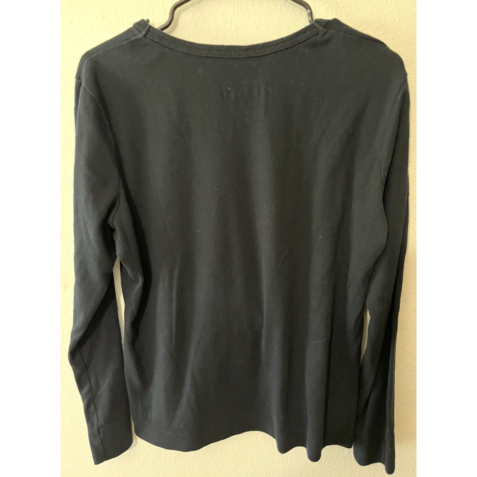 Tommy Hilfiger TOMMY HILFIGER Black Solid Long Sleeve Crew Neck Pullover Sweater XL Womens Size XL / US 12-14 / IT 48-50 - 3 Thumbnail