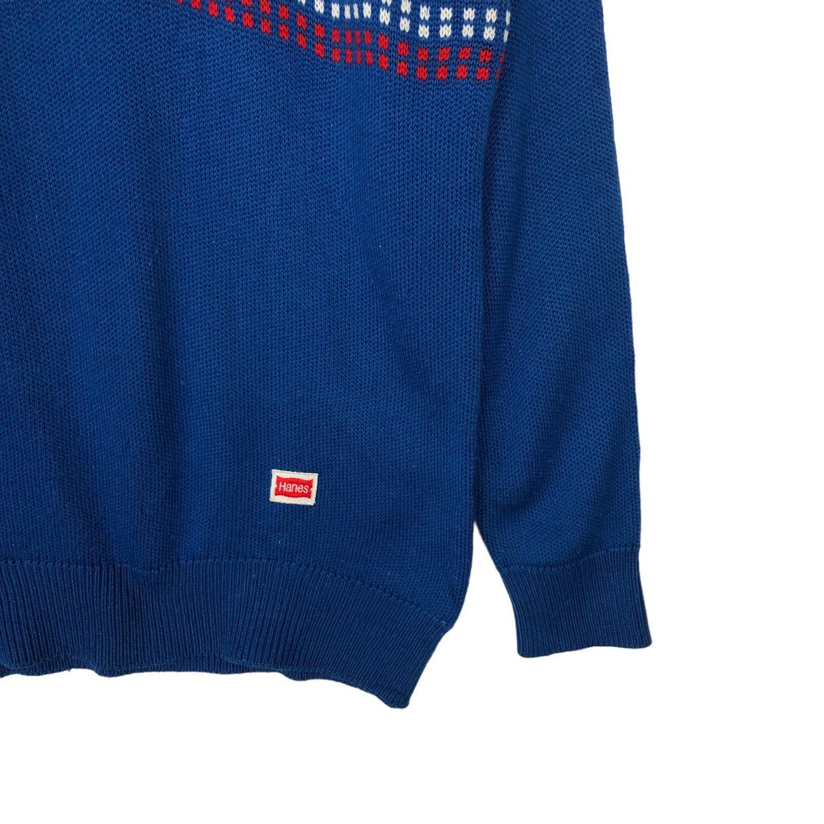 Vintage 🔥RARE VINTAGE SWEATSHIRT MULTI COLOUR HANES STRIPED Size US L / EU 52-54 / 3 - 4 Thumbnail