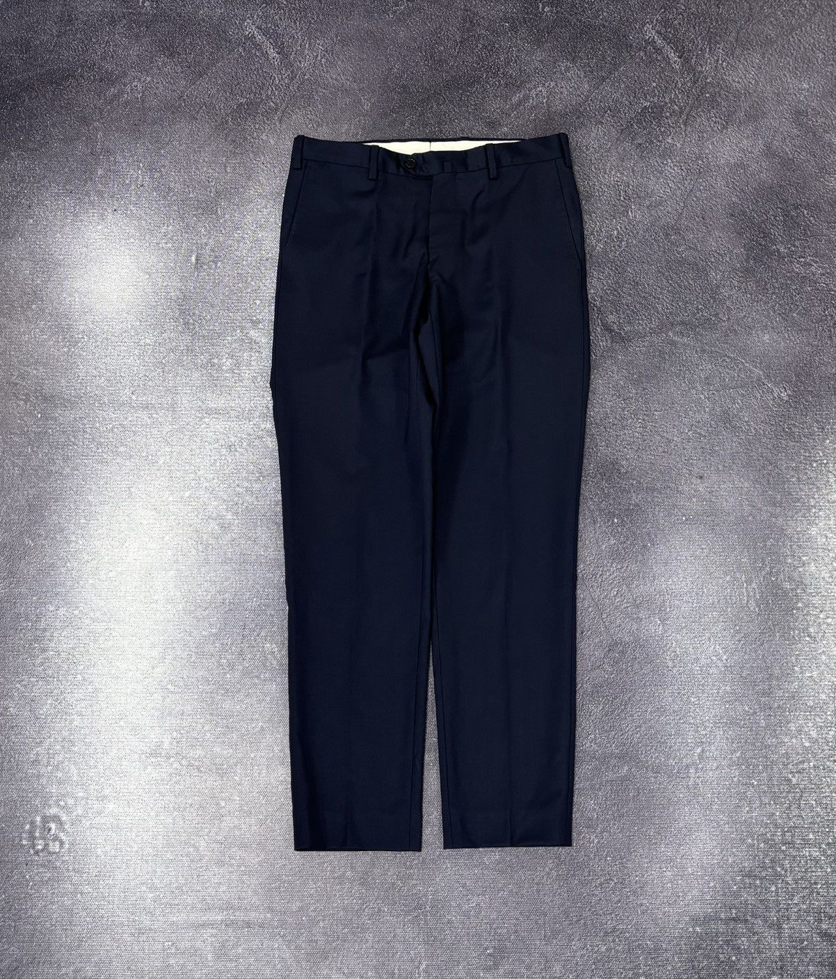 Other De Petrillo Napoli Gaiola Navy Blue Italian Luxury Wool Suit Size 46R - 5 Thumbnail