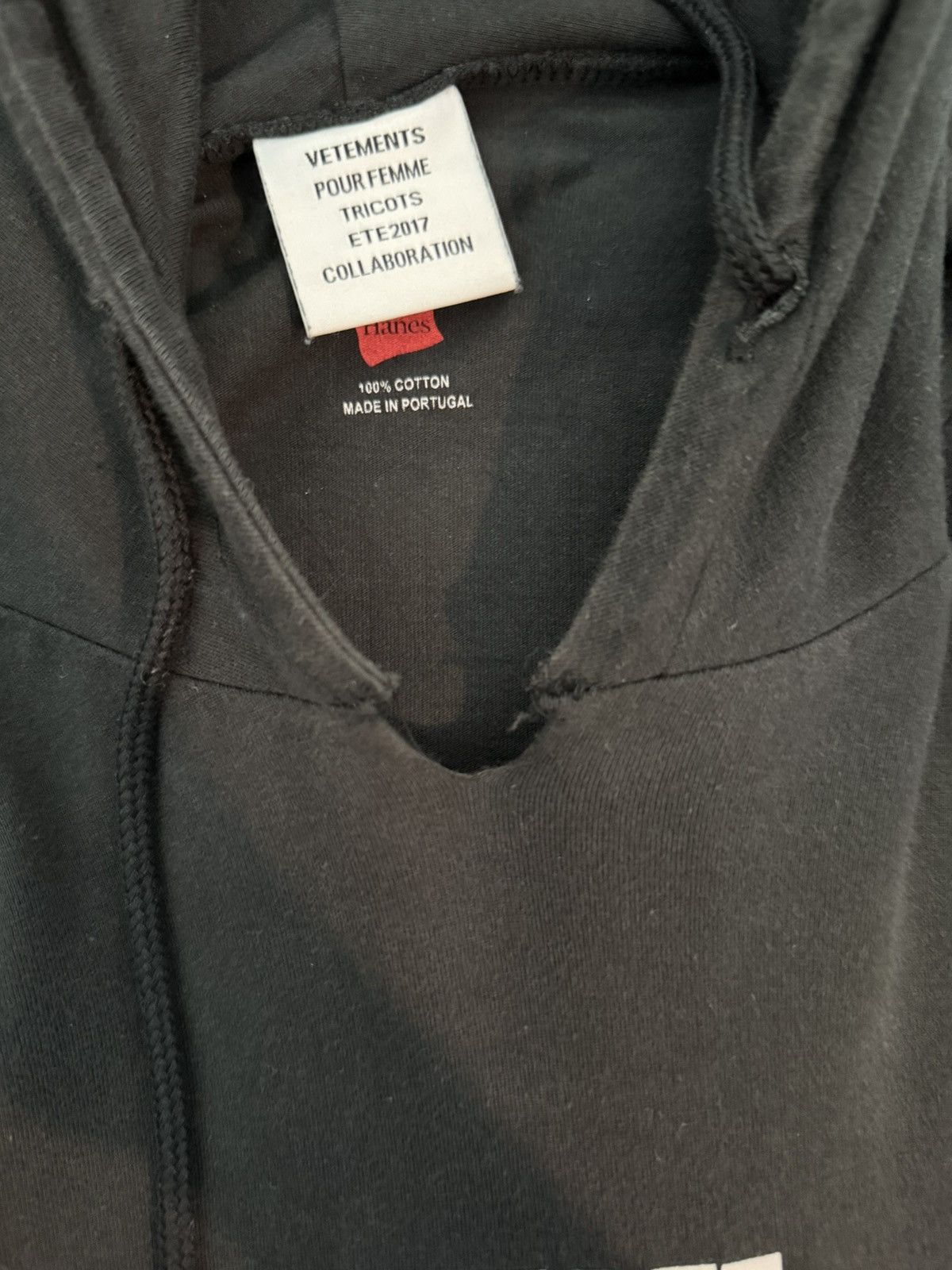 Hanes × Vetements Vetements Hanes SS17 Staff Tour Hoodie Size US L / EU 52-54 / 3 - 8 Thumbnail