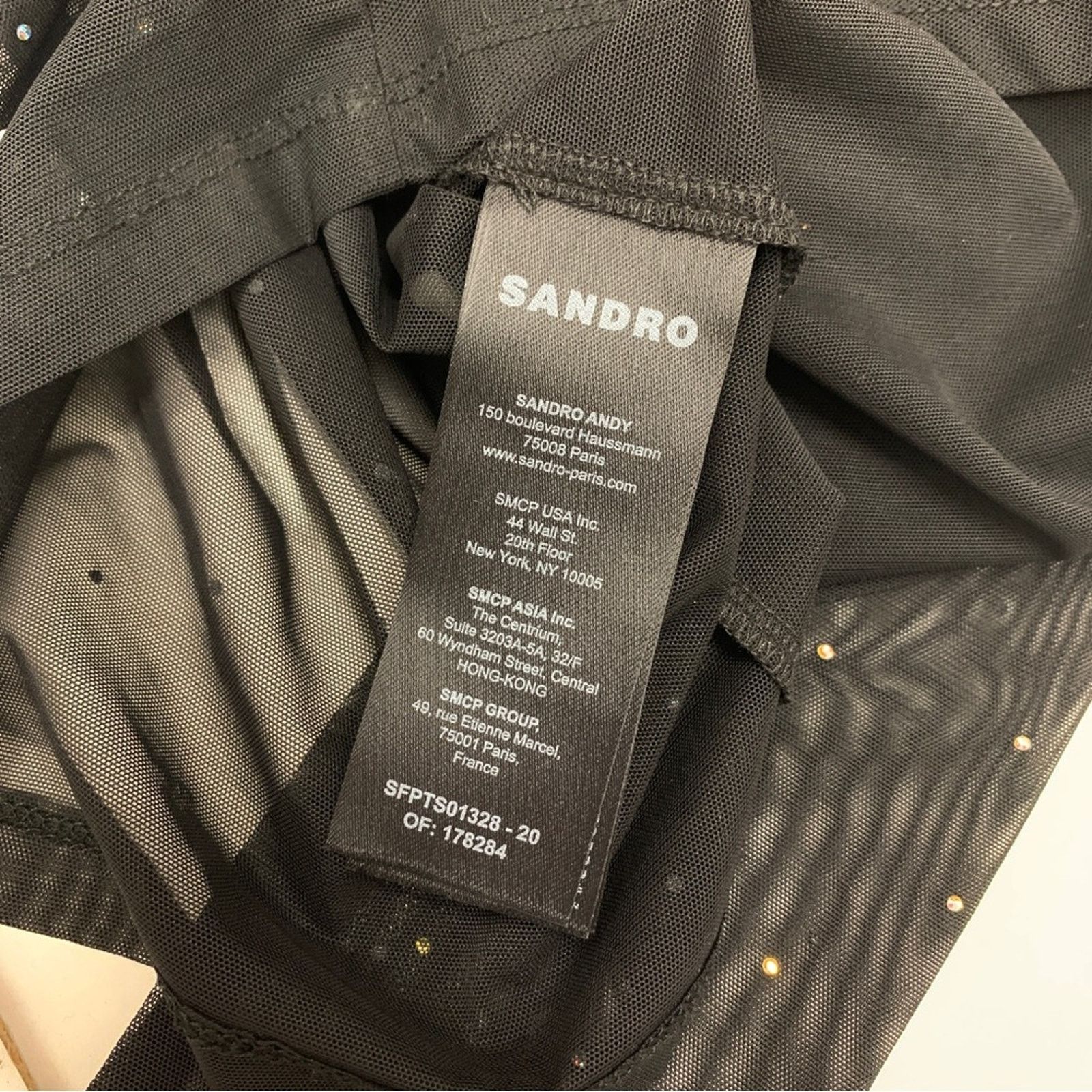 Sandro Sandro Guetta Fishnet Embellished Longsleeve Top size 1 / XS Size XS / US 0-2 / IT 36-38 - 7 Thumbnail