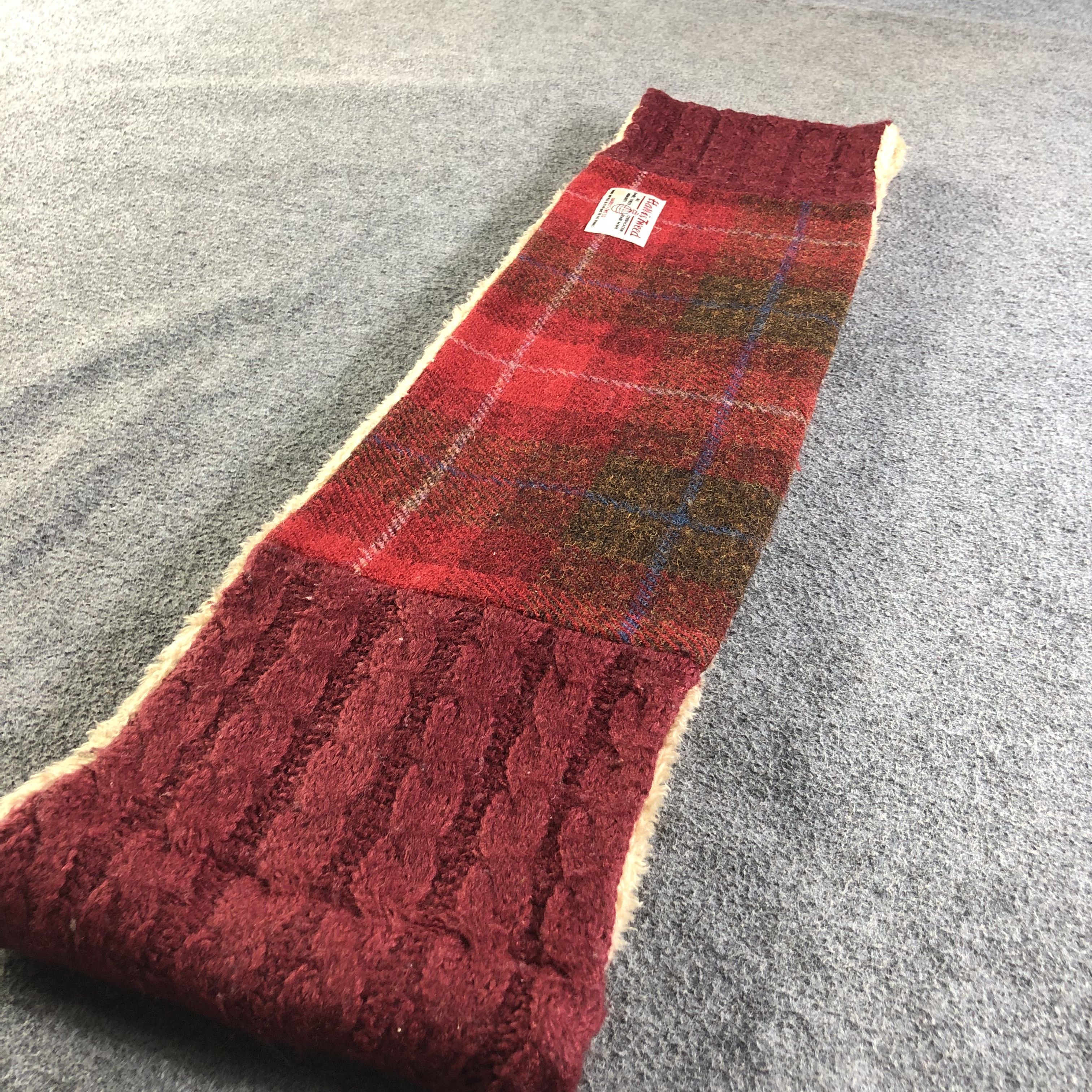 Harris Tweed Harris Tweed Cable Knit Wool Scarf Muffler Snood V2036 Size ONE SIZE - 3 Thumbnail