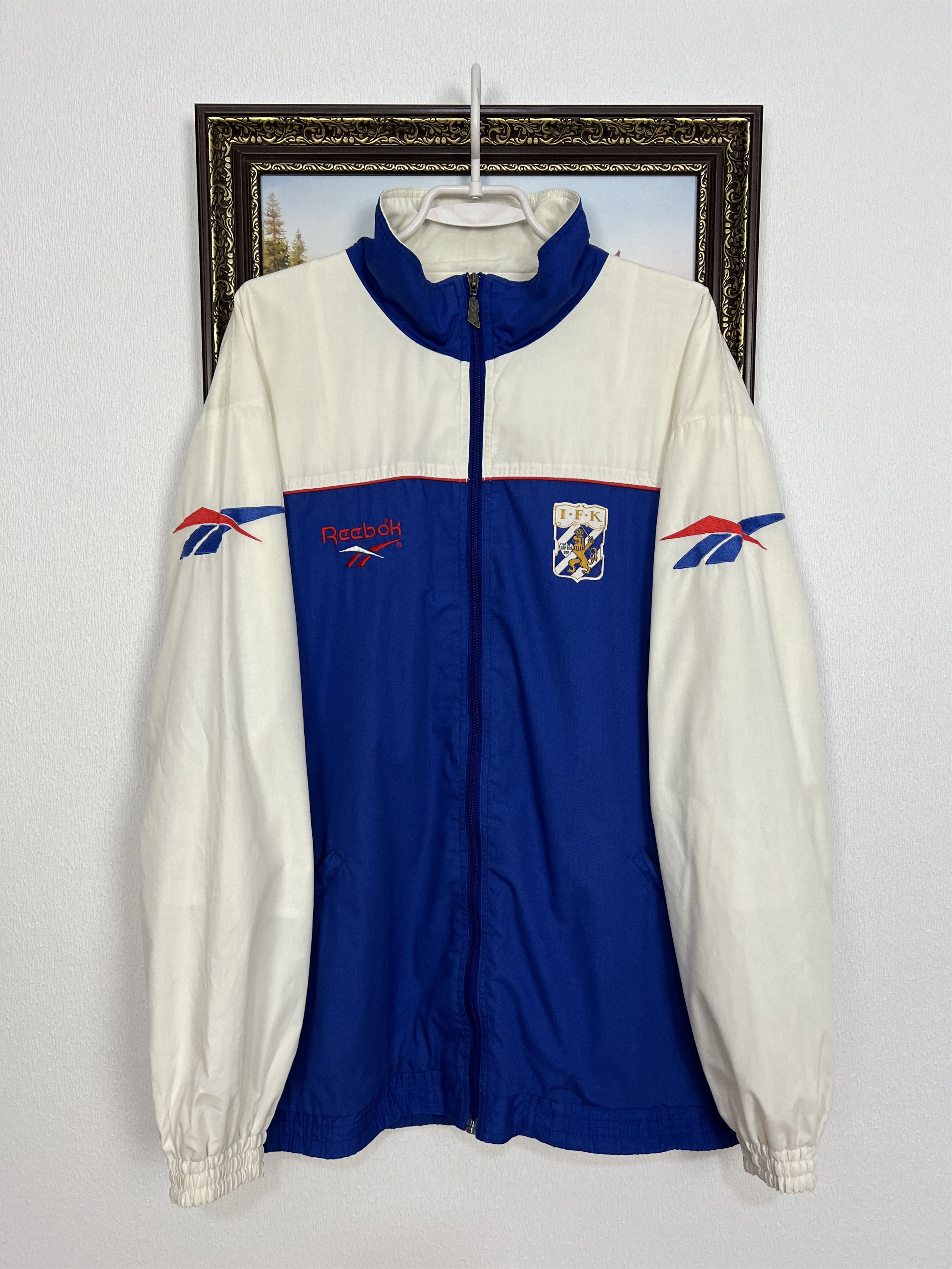 Reebok Vintage 90s Reebok IFK Goteborg Football Jacket Soccer Track Size US XL / EU 56 / 4 - 1 Thumbnail