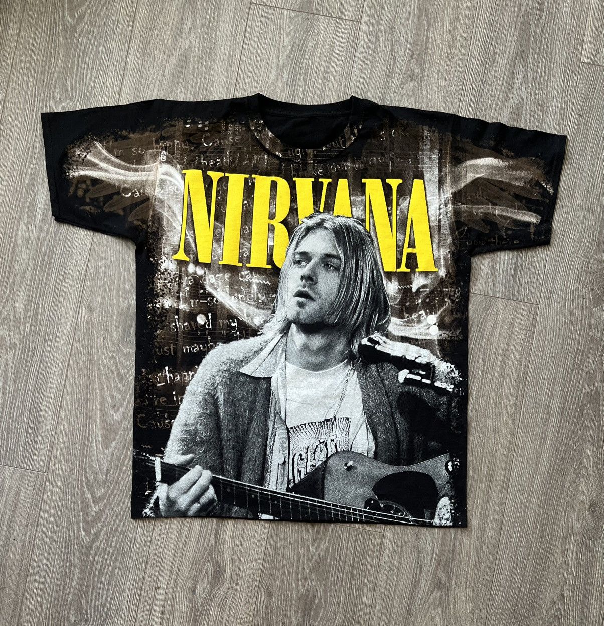 Band Tees 💥💥 Kurt Cobain Nirvana Band Tee Over Print Size US L / EU 52-54 / 3 - 1 Thumbnail