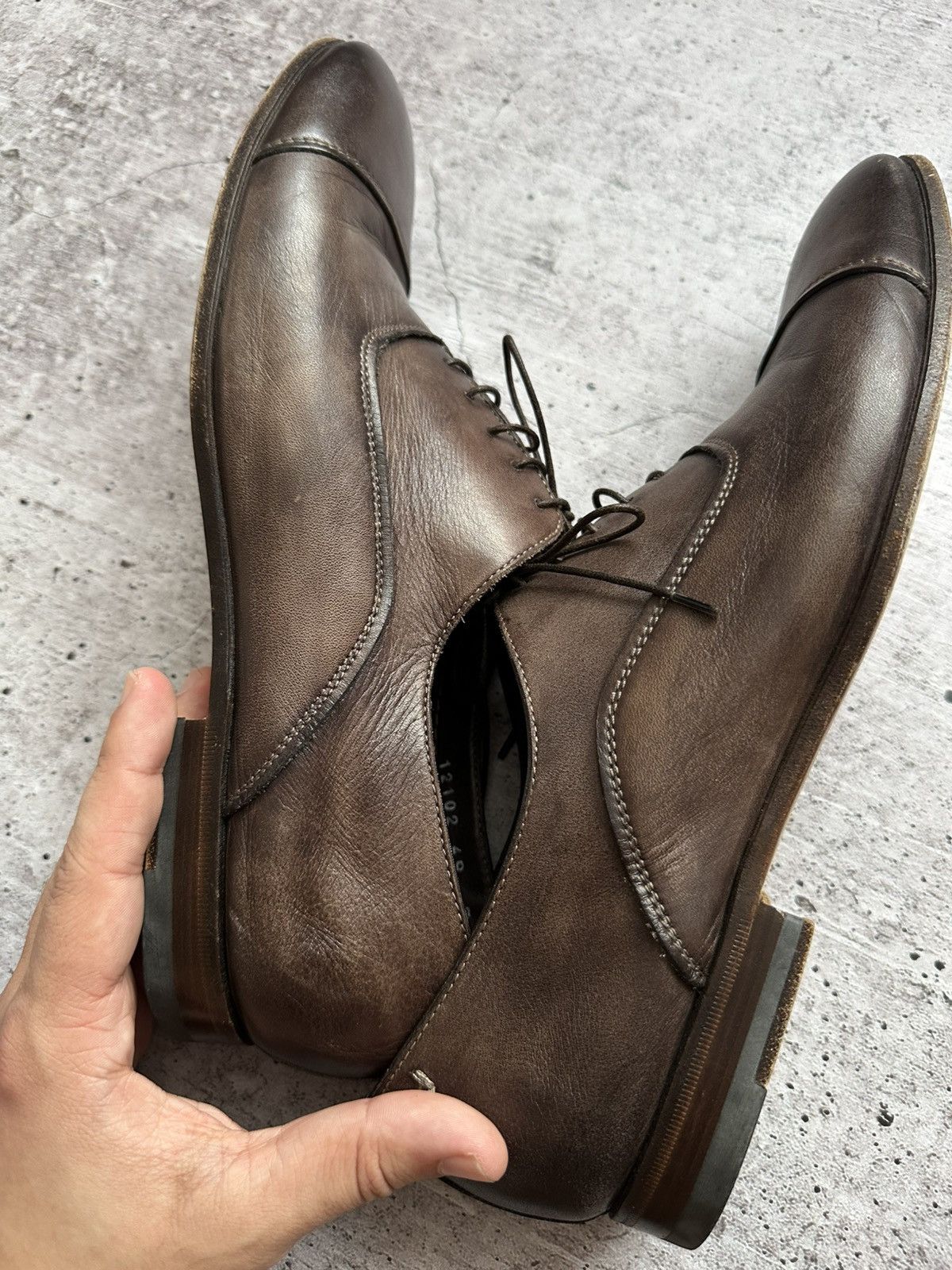 Santoni Vintage Santoni Oxford Leather Formal Shoes Size US 9.5 / EU 42-43 - 18 Thumbnail