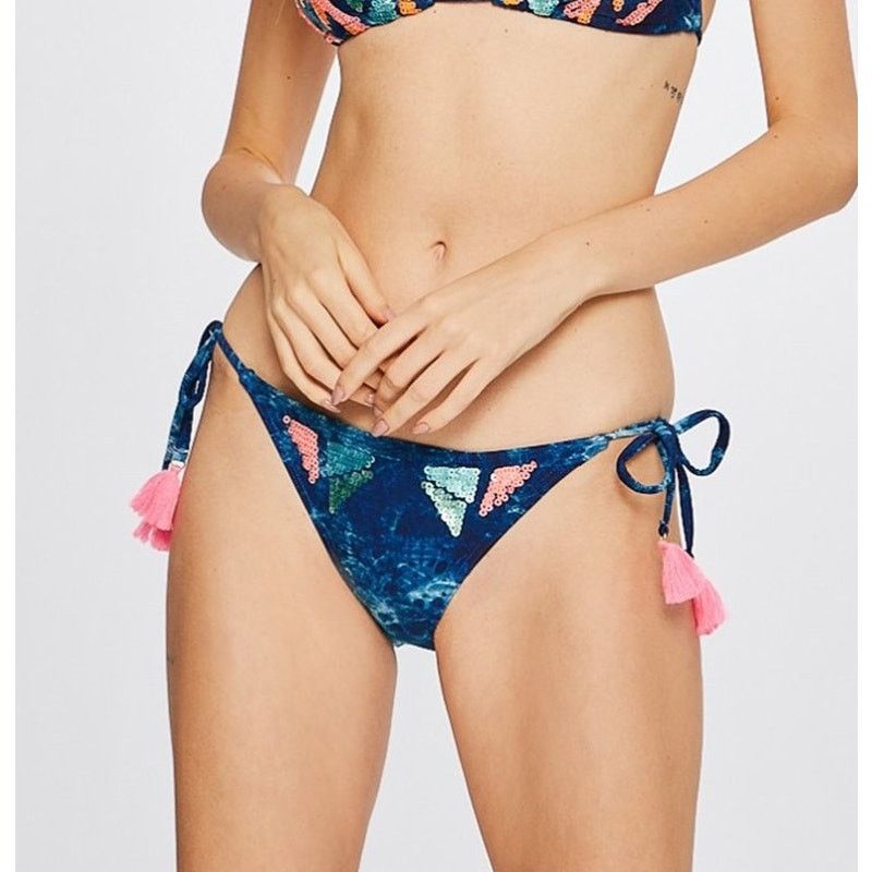 Desigual NWT Desigual Eloise Sequin Side Tie Bikini Bottoms - Size L Size ONE SIZE - 11 Thumbnail