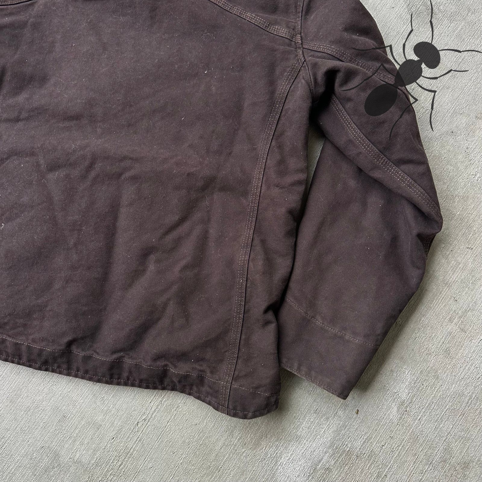Carhartt × Vintage Carhartt DKB brown Sherpa hooded work wear jacket Size US S / EU 44-46 / 1 - 8 Thumbnail