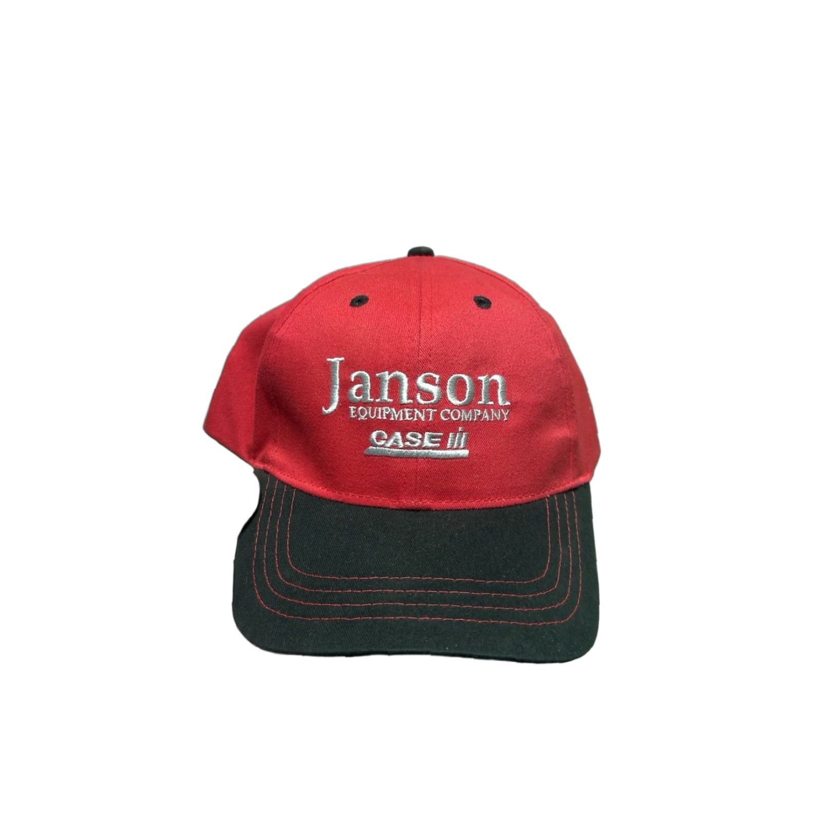 Equipment VINTAGE Case Janson Equipment strapback hat red NOS cap Men Adjustable Strapback Hat Size ONE SIZE - 1 Thumbnail