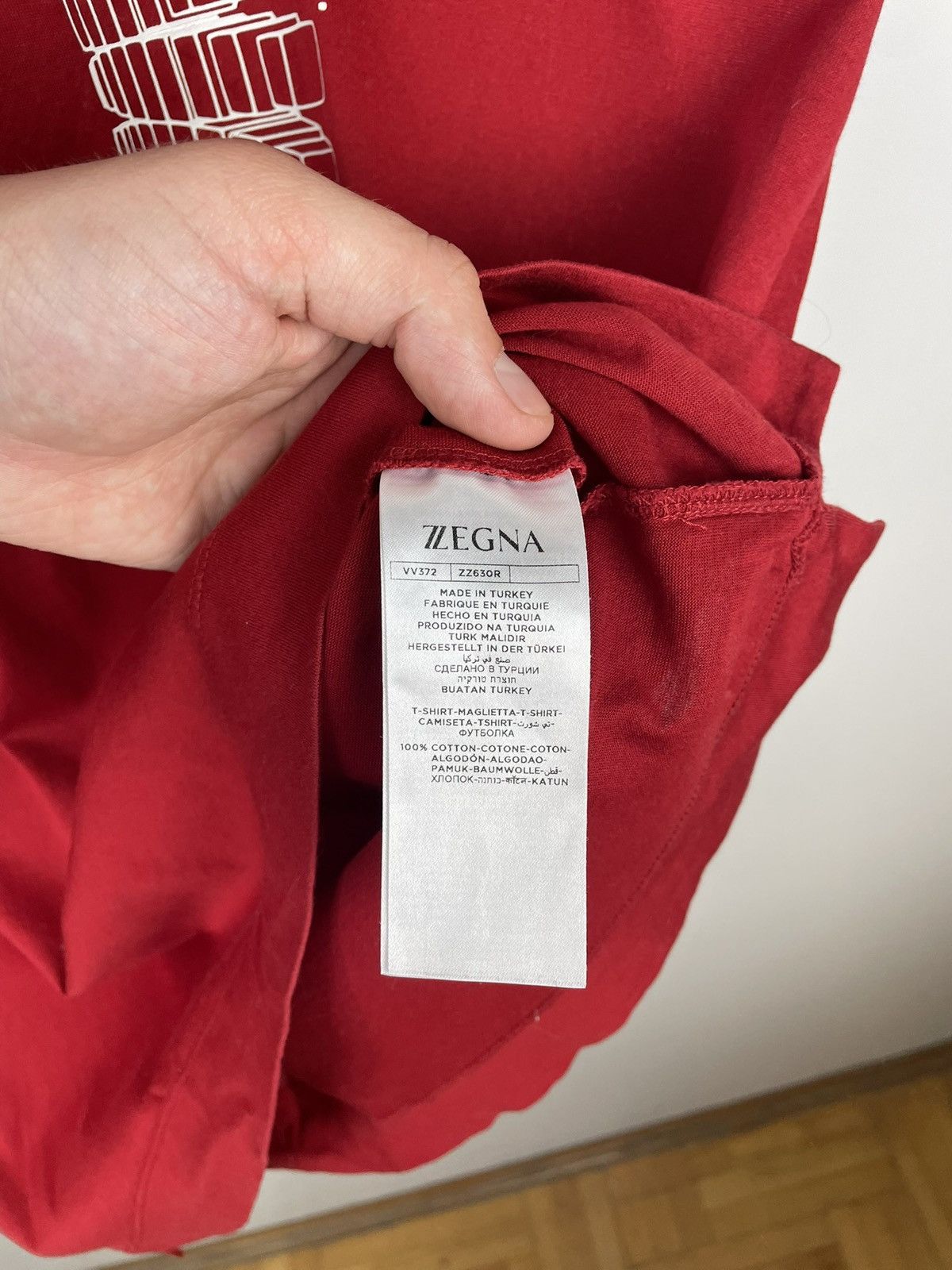Ermenegildo Zegna Rare ERMENEGILDO ZEGNA T Shirt Red Size M Size US M / EU 48-50 / 2 - 6 Thumbnail