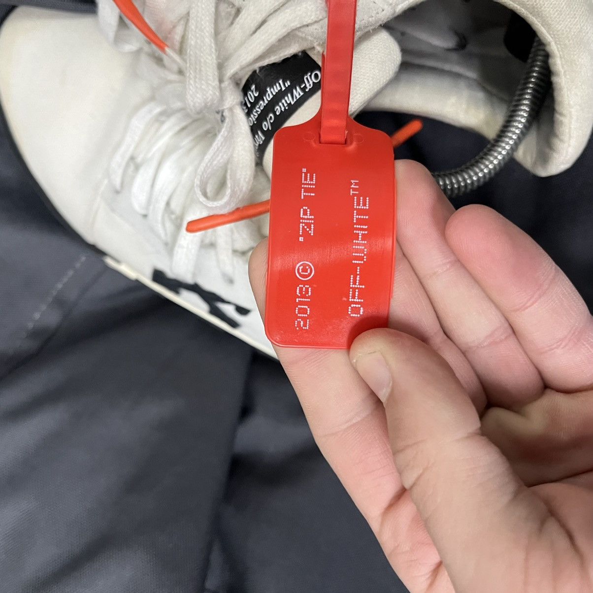Off-White Off White Vulcanized Sneaker Size US 5.5 / EU 38 - 10 Thumbnail