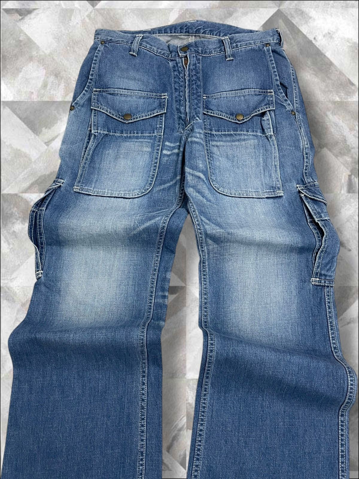 Lee Vintage 1990s Designer Lee Bush Pant Baggy Rare Style Size US 32 / EU 48 - 4 Thumbnail