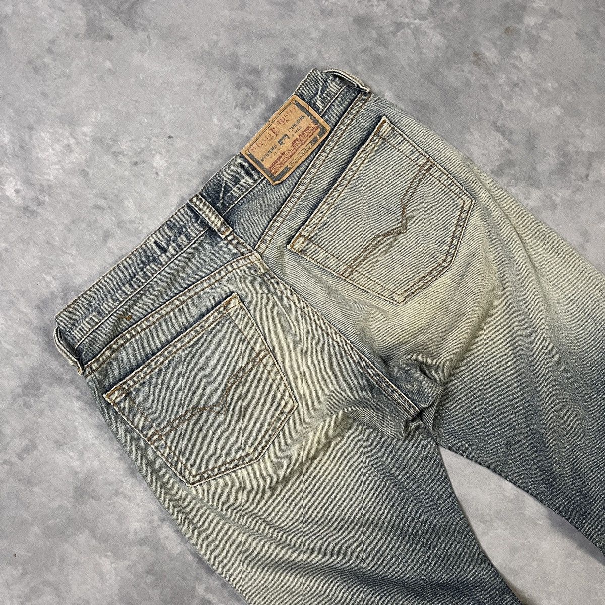 Diesel 2000s DIESEL Y2K Faded Distressed Vintage Wash Jeans Size US 26 / EU 42 - 11 Thumbnail