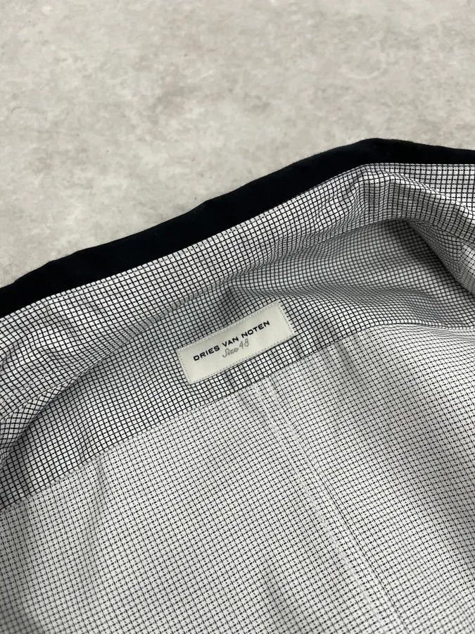 Dries Van Noten Dries Van Noten Checkered Black & White Shirt Size US M / EU 48-50 / 2 - 9 Thumbnail