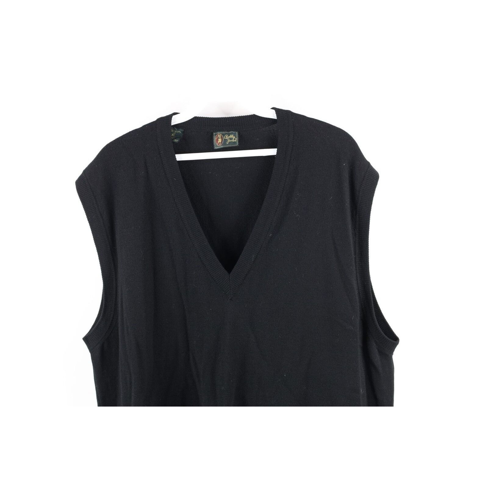 Vintage Vintage 90s Streetwear Blank Wool Knit V-Neck Sweater Vest Size US XL / EU 56 / 4 - 2 Thumbnail