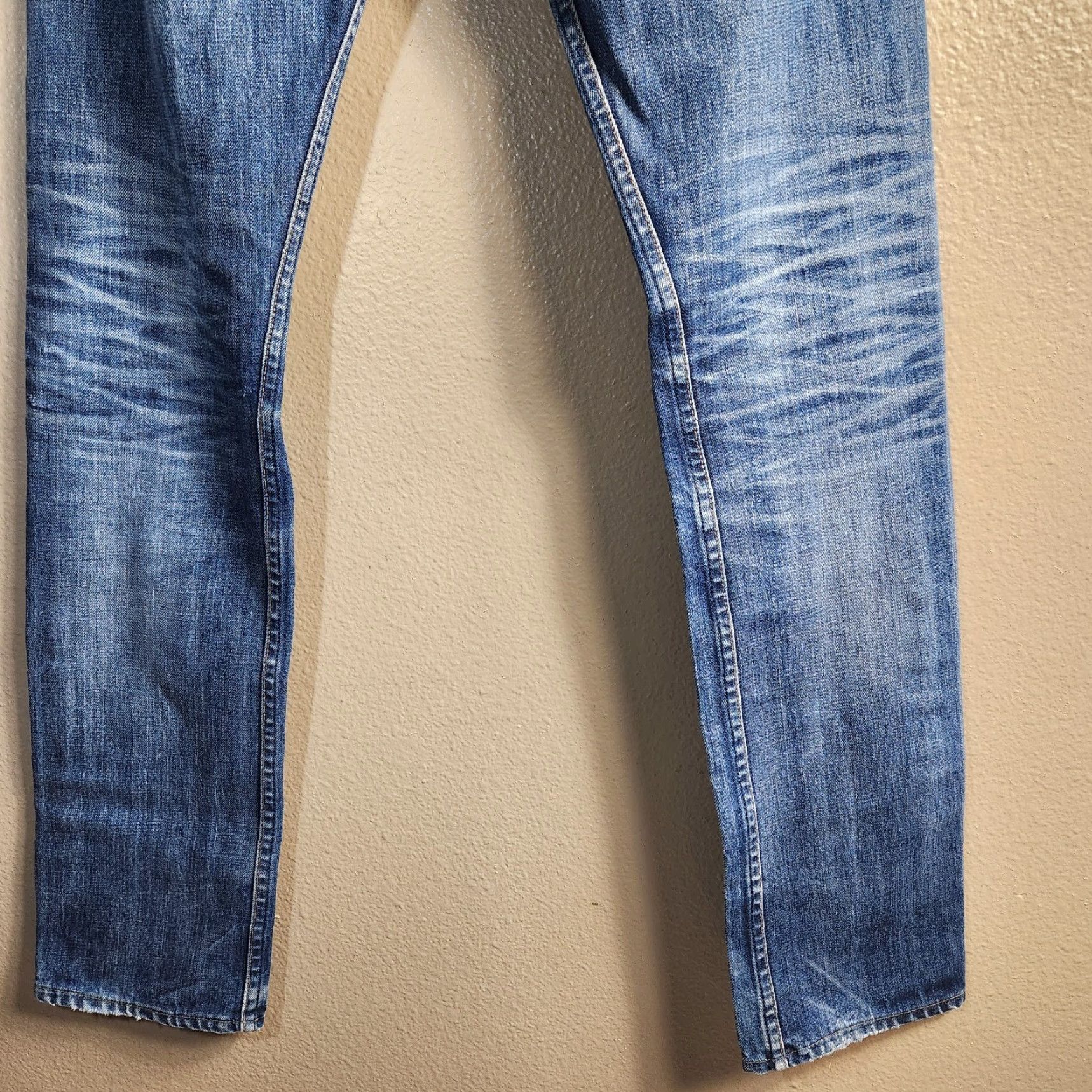 Rag & Bone VINTAGE Rag Bone Mens Jeans Slim Straight Button Fly 31 34 Inseam Blue 100% Cotton M2051551 Size US 31 - 7 Thumbnail