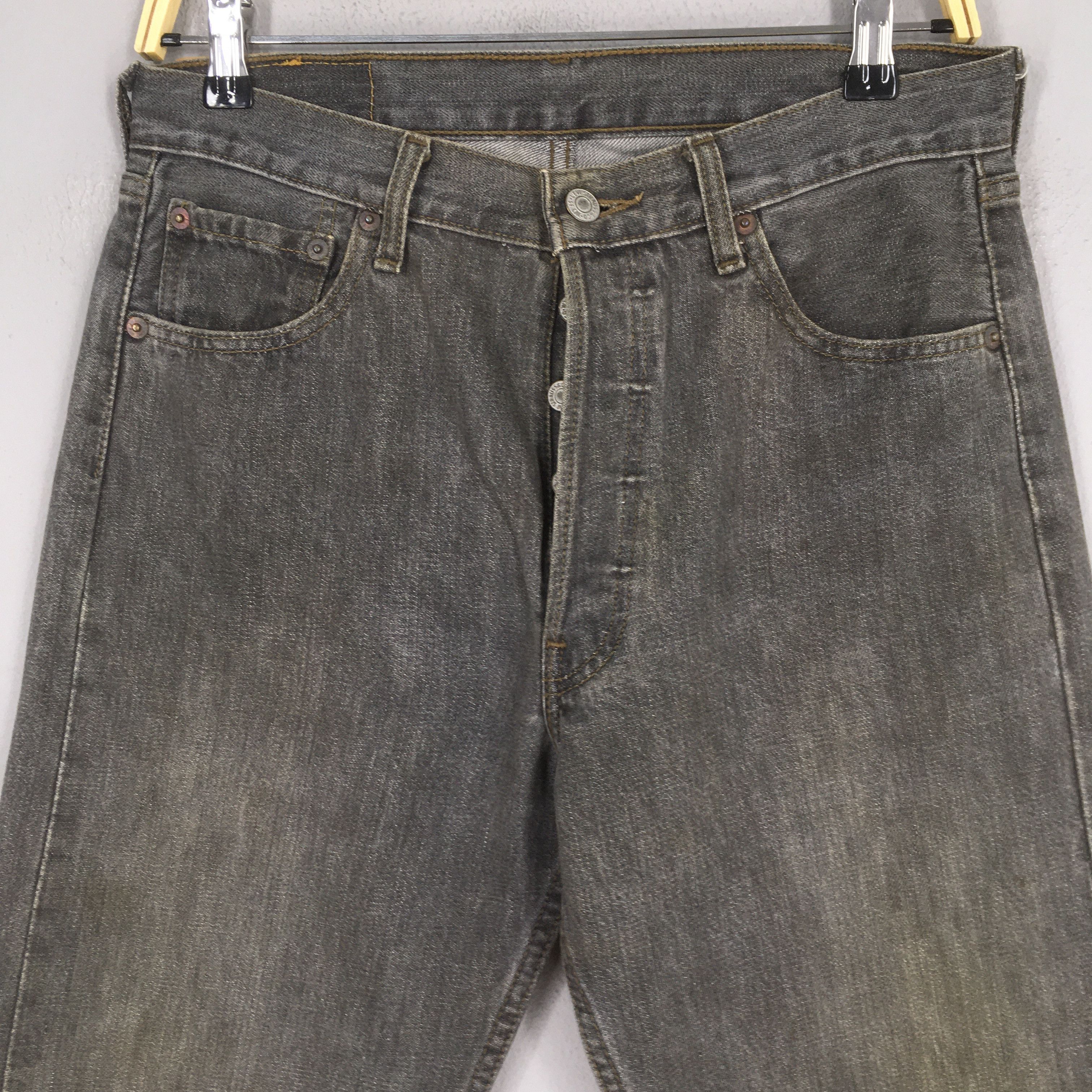 Levi's Size 28x29 Vintage 90s Levi's 501 Straight Cut Jeans S743 Size US 28 / EU 44 - 2 Thumbnail