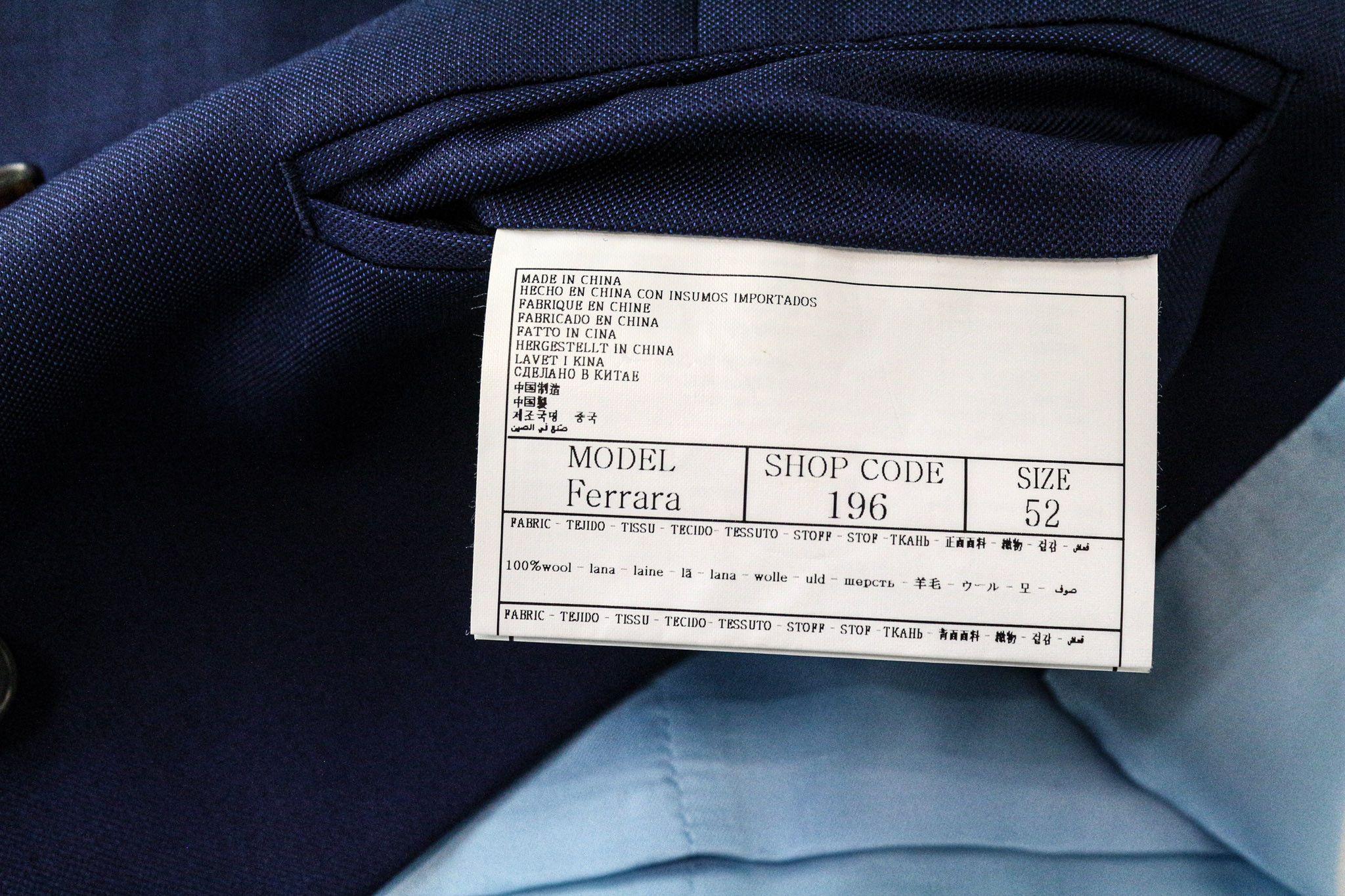 Suitsupply LA SPALLA UK42R Blue Wool Waistcoat Suit 76135 Size 42R - 13 Thumbnail
