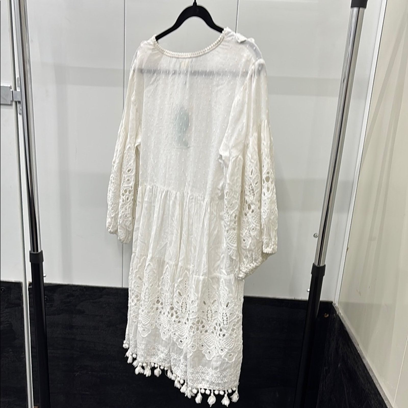 Other NWT Antica Sartoria White Boxy Embellished Tunic Top OneSize Size ONE SIZE - 10 Thumbnail
