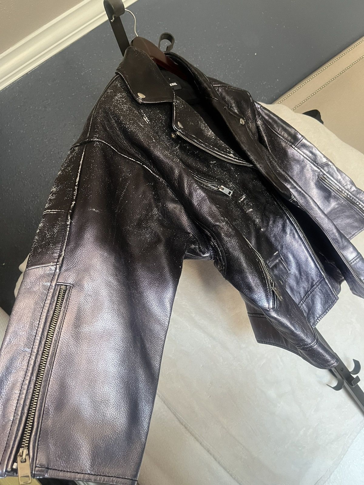 Diesel Leather vintage jacket Size US S / EU 44-46 / 1 - 4 Thumbnail