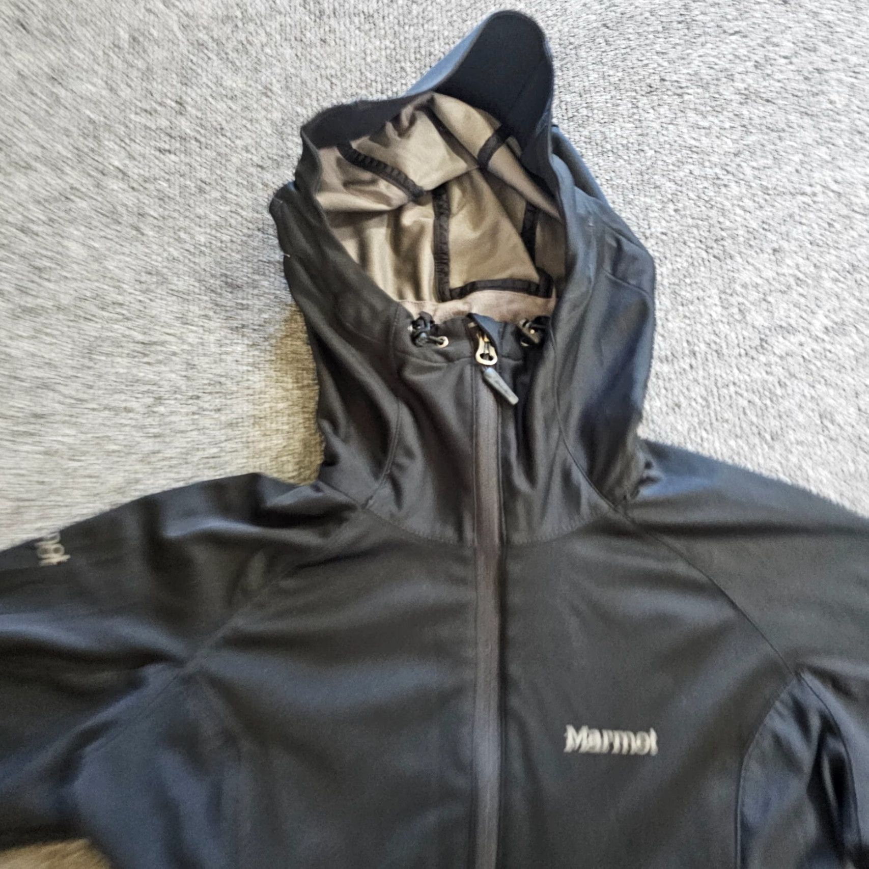 Marmot Marmot Jacket Womens Small Black Gore Windstopper Hooded Full Zip Pocket Outdoor Shirt Size S / US 4 / IT 40 - 2 Thumbnail