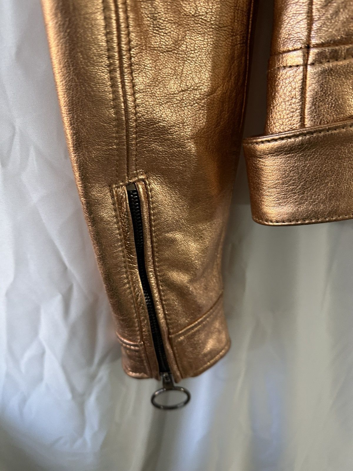 Off-White OFF-WHITE GOLD BIKER JACKET ARROWS Size S / US 4 / IT 40 - 13 Thumbnail