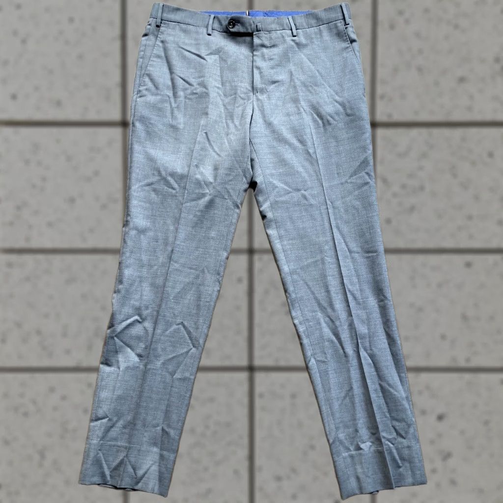 PT Torino PT Torino Pants Mens 35x29 Wool Stretch Slim Fit Slacks Trousers Brown Size US 35 - 1 Thumbnail