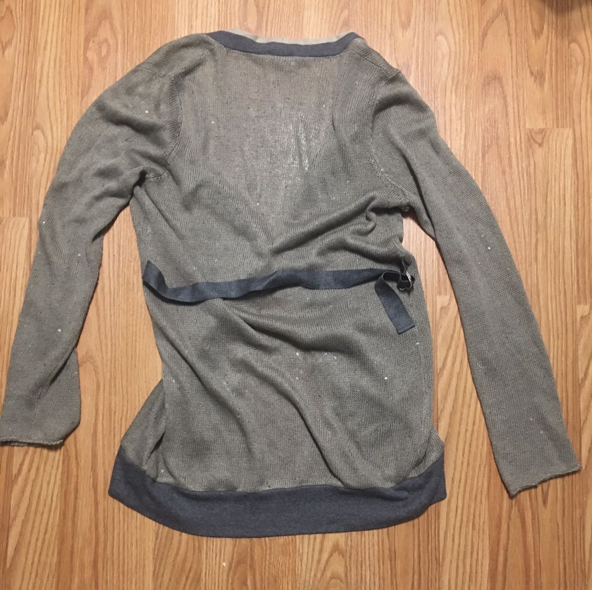 Brunello Cucinelli Brunello Cucinelli Sequin Embellished Silk Blend Cardigan Size L / US 10 / IT 46 - 14 Thumbnail