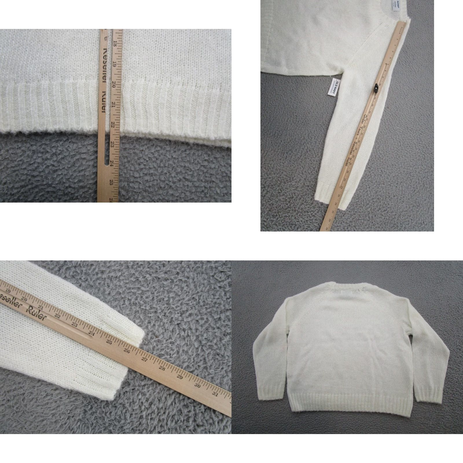Old Navy Old Navy White Sweater Wool Blend Size S NEW Women's Pullover Soft Recycled Material Size S / US 4 / IT 40 - 8 Thumbnail