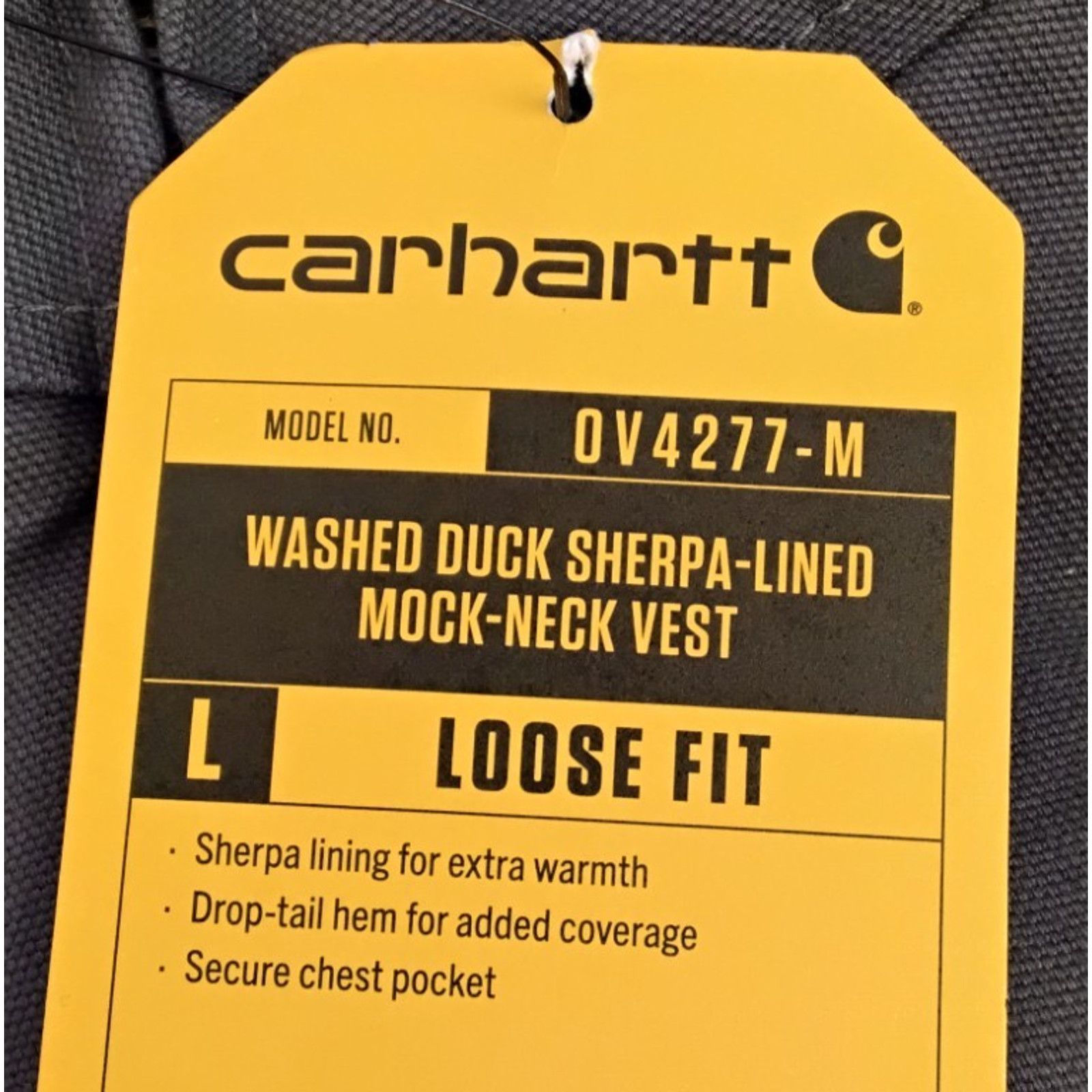 Carhartt Carhartt Canvas Duck Fleece Lined Vest Men's L Gray NWT Size US L / EU 52-54 / 3 - 14 Thumbnail