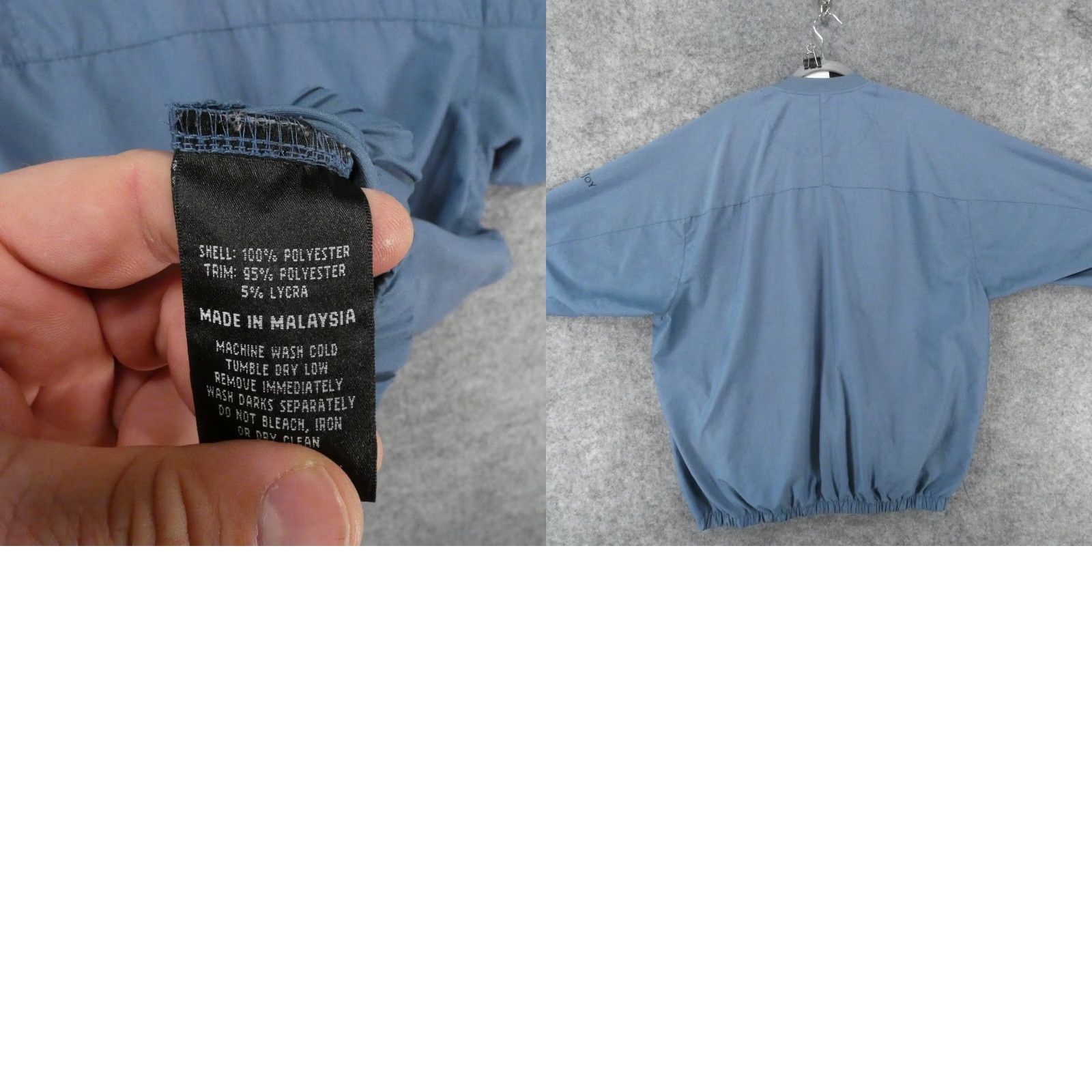 Footjoy FootJoy Windbreaker Pullover Mens XXL Long Sleeve Blue Golf Casual Jacket Size US XXL / EU 58 / 5 - 9 Thumbnail