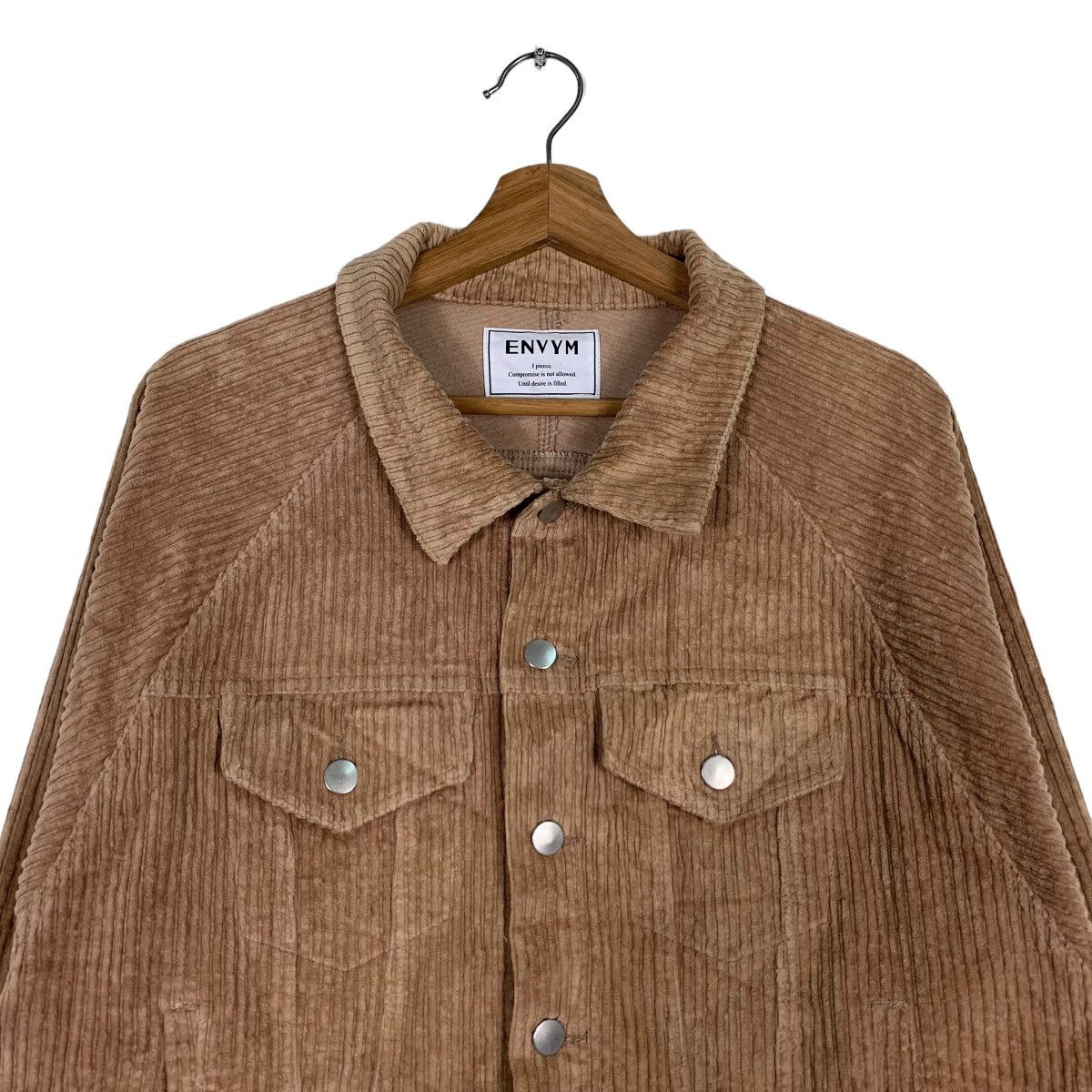Japanese Brand ENVYM Corduroy Crop Jacket #0102-C6 Size US M / EU 48-50 / 2 - 3 Thumbnail