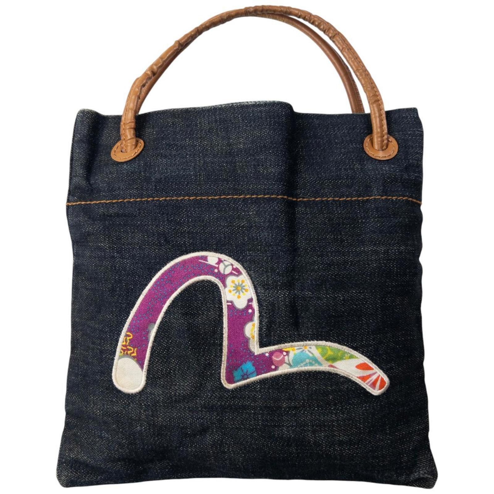 Evisu Vintage Evisu Patchwork Gull Japanese Denim Handbag Size ONE SIZE - 1 Thumbnail