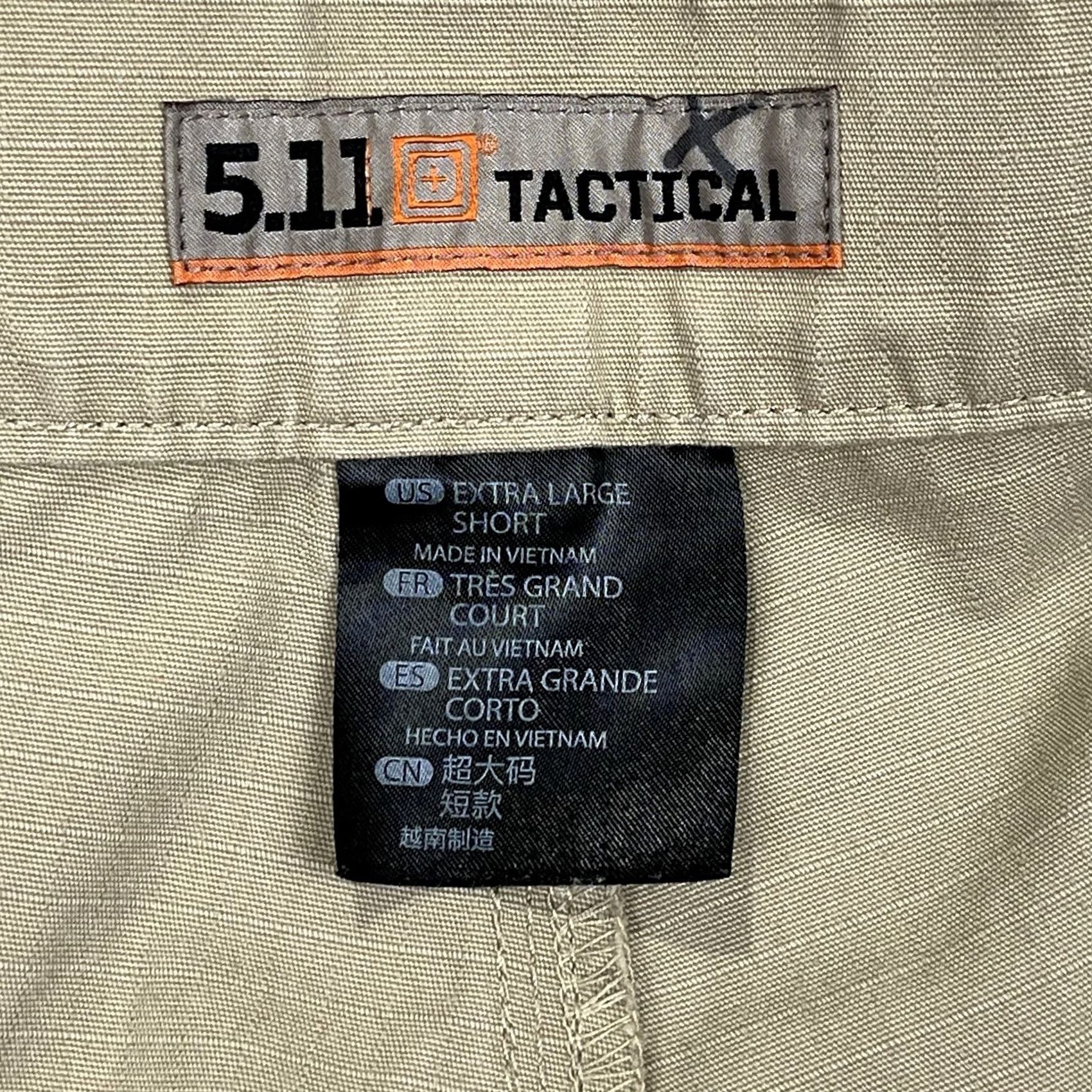 Vintage 5.11 Tactical Series Pants Men XL Short Ripstop Cargo Outdoor Khaki Solid Pockets Zip Belt Loops Cargo Pants Mens XL Regular Straight 29in Inseam Size US 36 / EU 52 - 7 Thumbnail