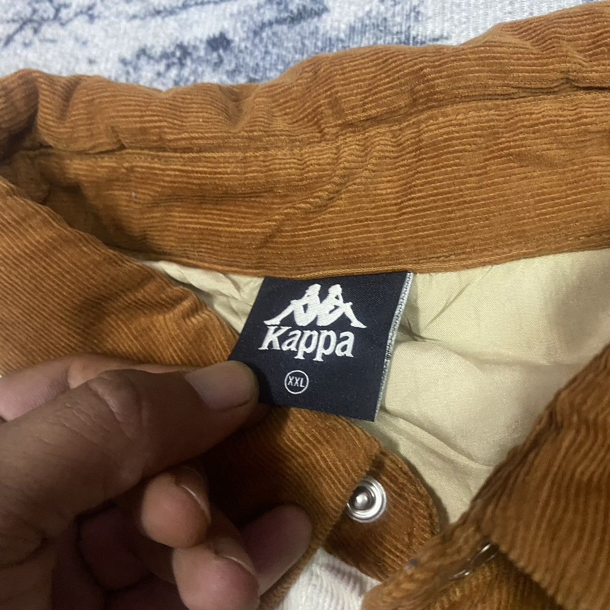 GU × Japanese Brand × Kappa Kappa X GU Multi Colour Corduroy Button Up Flannel Jacket Size US XXL / EU 58 / 5 - 7 Thumbnail