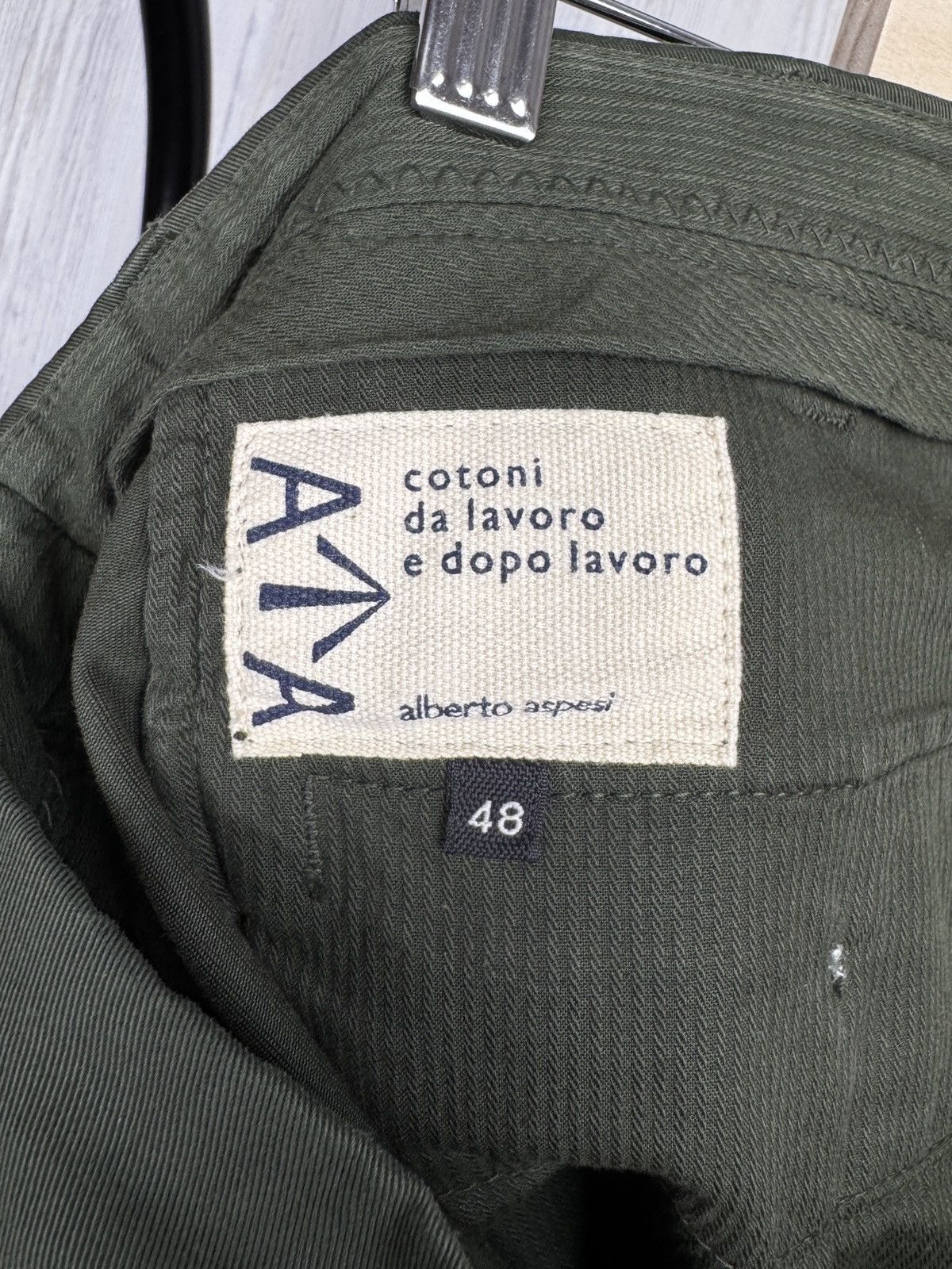 Aspesi Alberto Aspesi green cotton chino pants size 48 Size US 32 / EU 48 - 9 Thumbnail