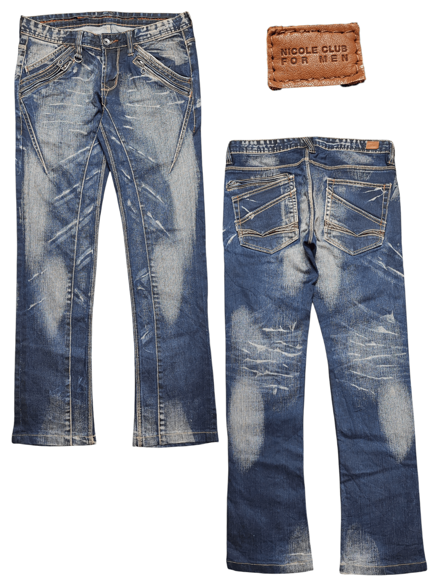 If Six Was Nine Nicole Club Distress Jeans Size US 30 / EU 46 - 1 Thumbnail