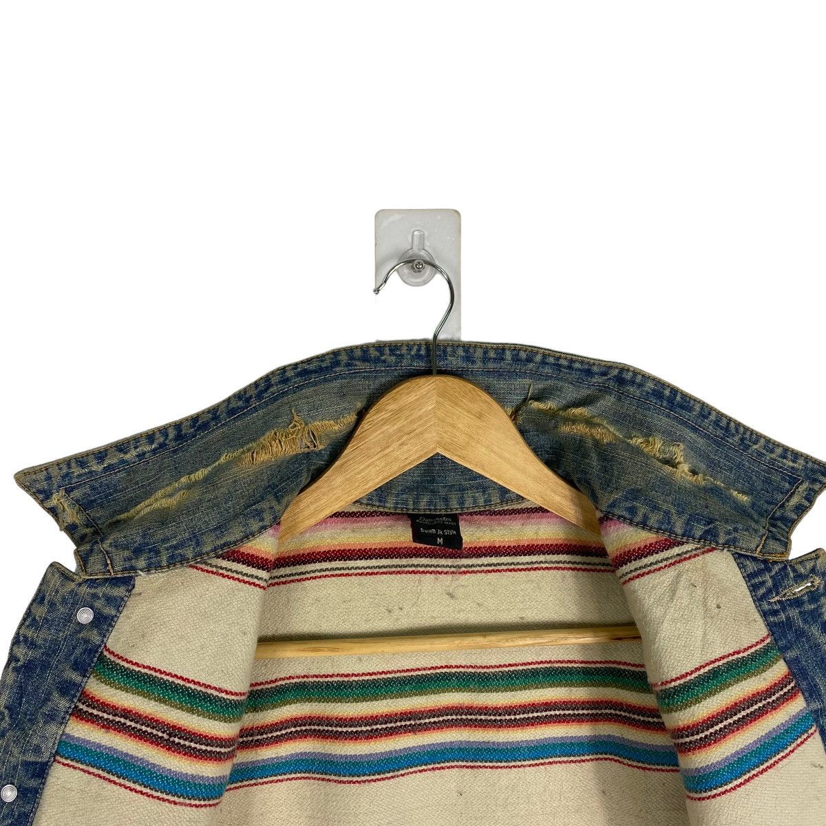 Japanese Brand Denim JK Style Distressed Denim Jacket Size US M / EU 48-50 / 2 - 16 Thumbnail