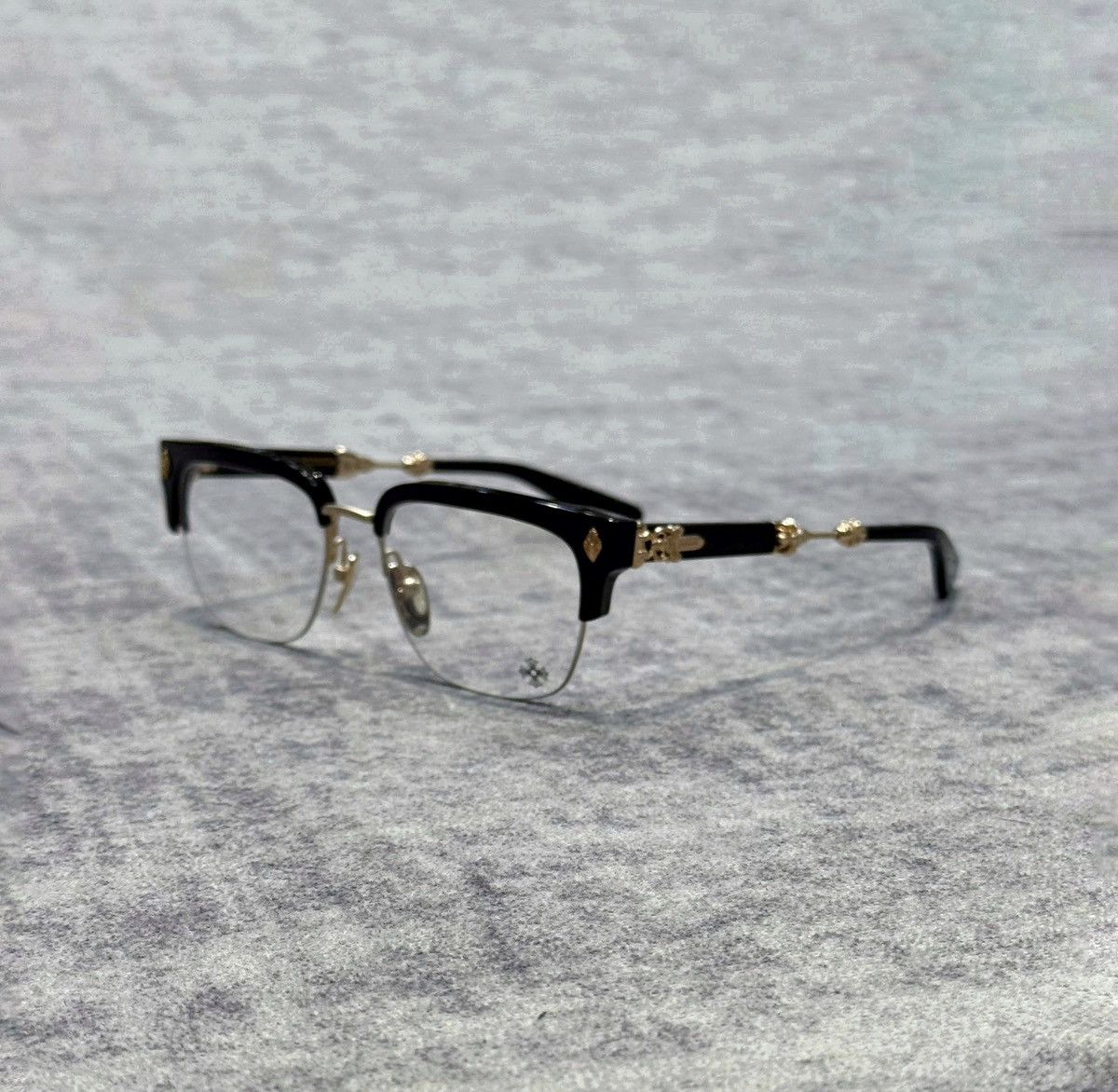 Chrome Hearts CHROME HEARTS EVAGILIST Classic Brown/Matte Gold Plated Size ONE SIZE - 1 Thumbnail