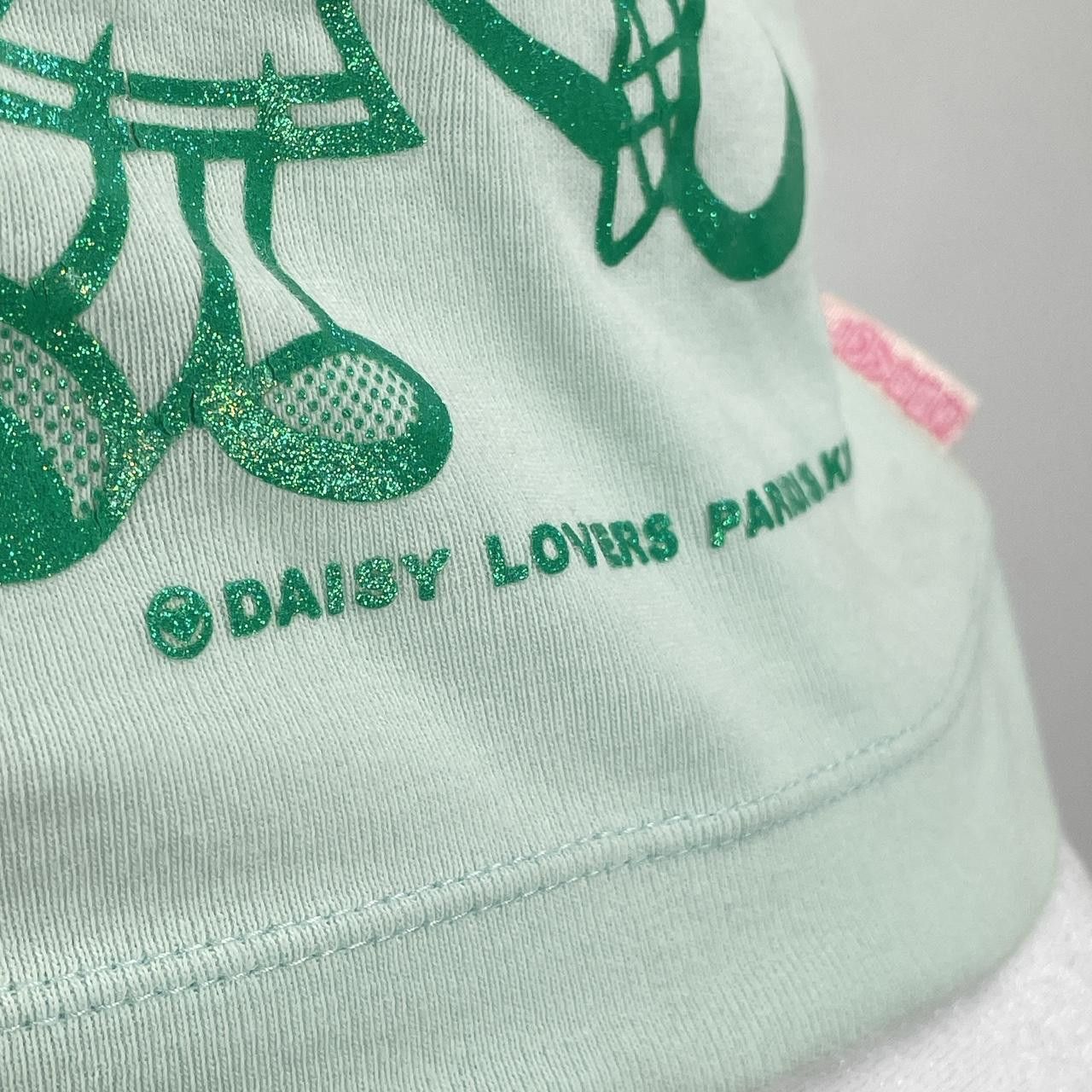 Japanese Brand ✩ Daisy Lovers Petite Mesh Sleeve Split Graphic Baby Tee ♡ Size XS / US 0-2 / IT 36-38 - 3 Thumbnail