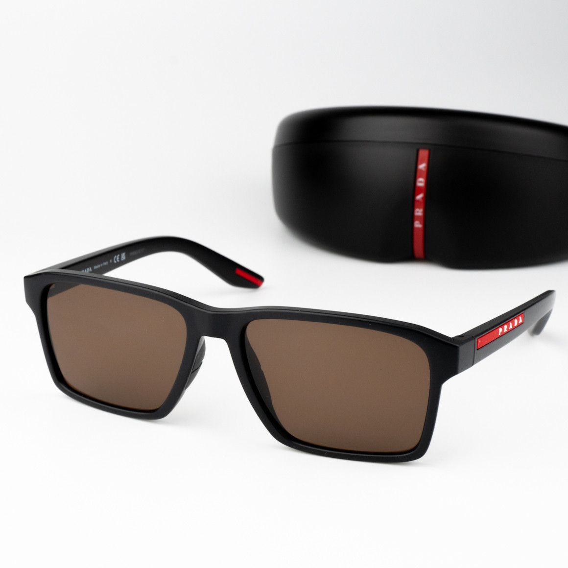 Prada NEW Prada Linea Rossa PS05YS DG050A Rectangle Sunglasses Size ONE SIZE - 1 Thumbnail