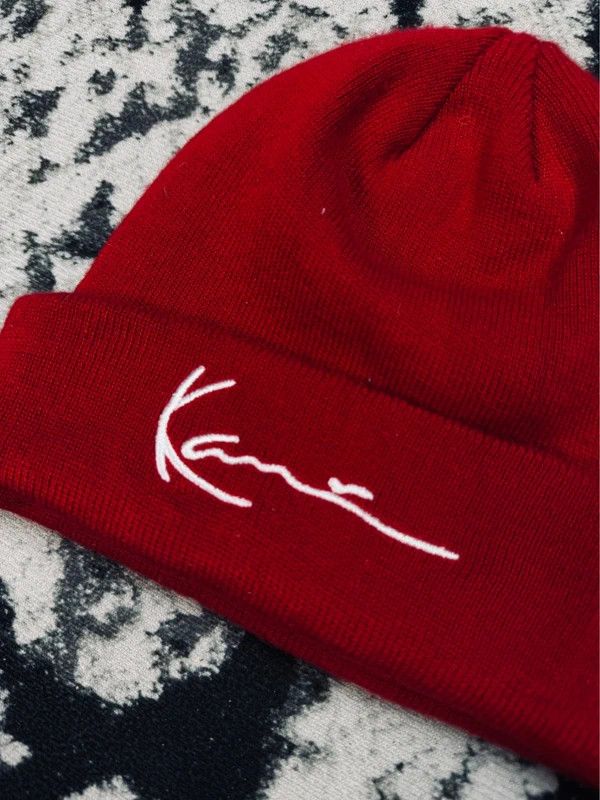 Karl Kani Karl Kani winter hat red logo Size ONE SIZE - 3 Thumbnail