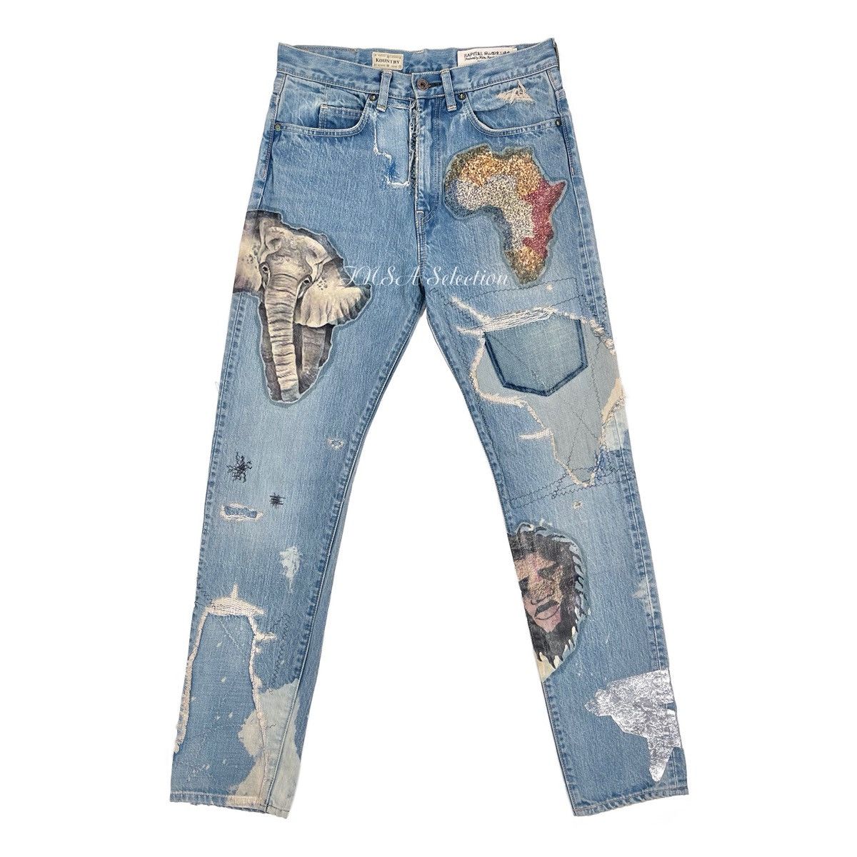 KAPITAL デニム再構築 OKABILLYハッピーヒッピ− Kapital 14ozDenim5POKABILLY (Gypsy Patch Remake) | Drops