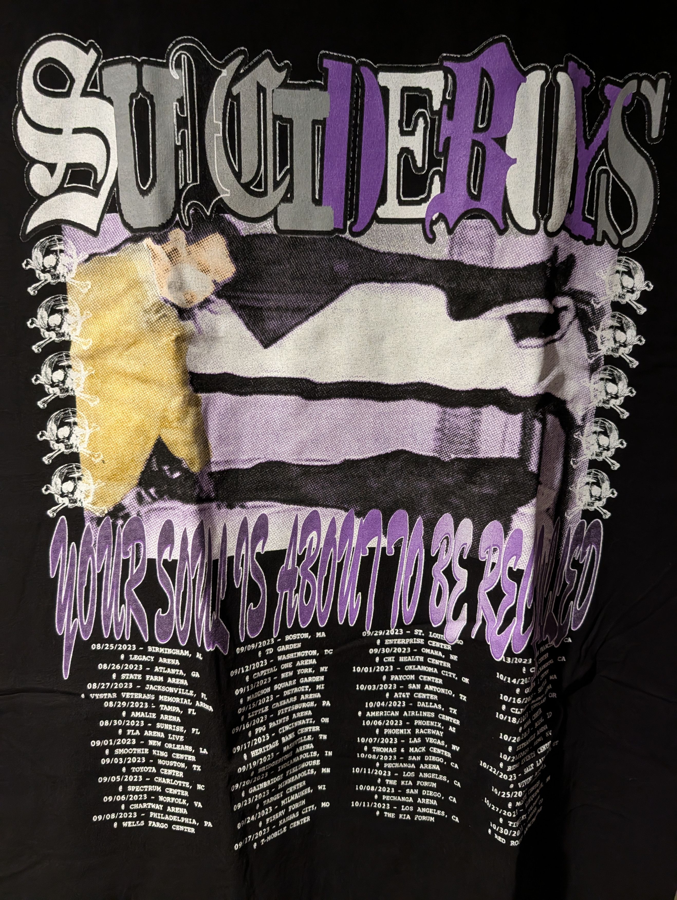 G59 Records G59 Suicideboys Grey Day 2023 Tour T Shirt Your Soul Size US XL / EU 56 / 4 - 2 Thumbnail